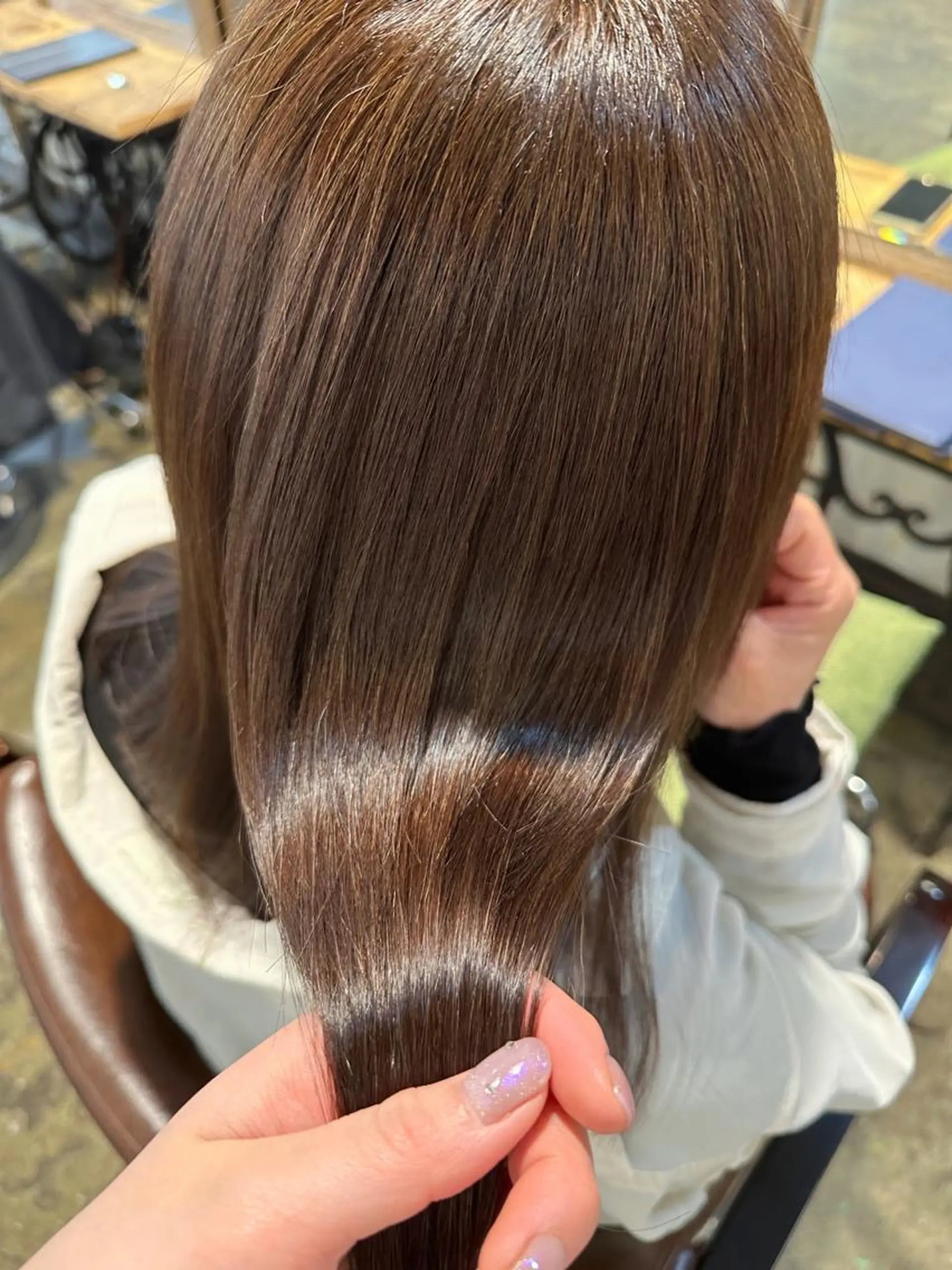 セミロング トリートメント 酸熱トリートメント カット ヘアカラー トリートメント 🇰🇷韓国スタイル レイヤー/ayanaのヘアスタイル