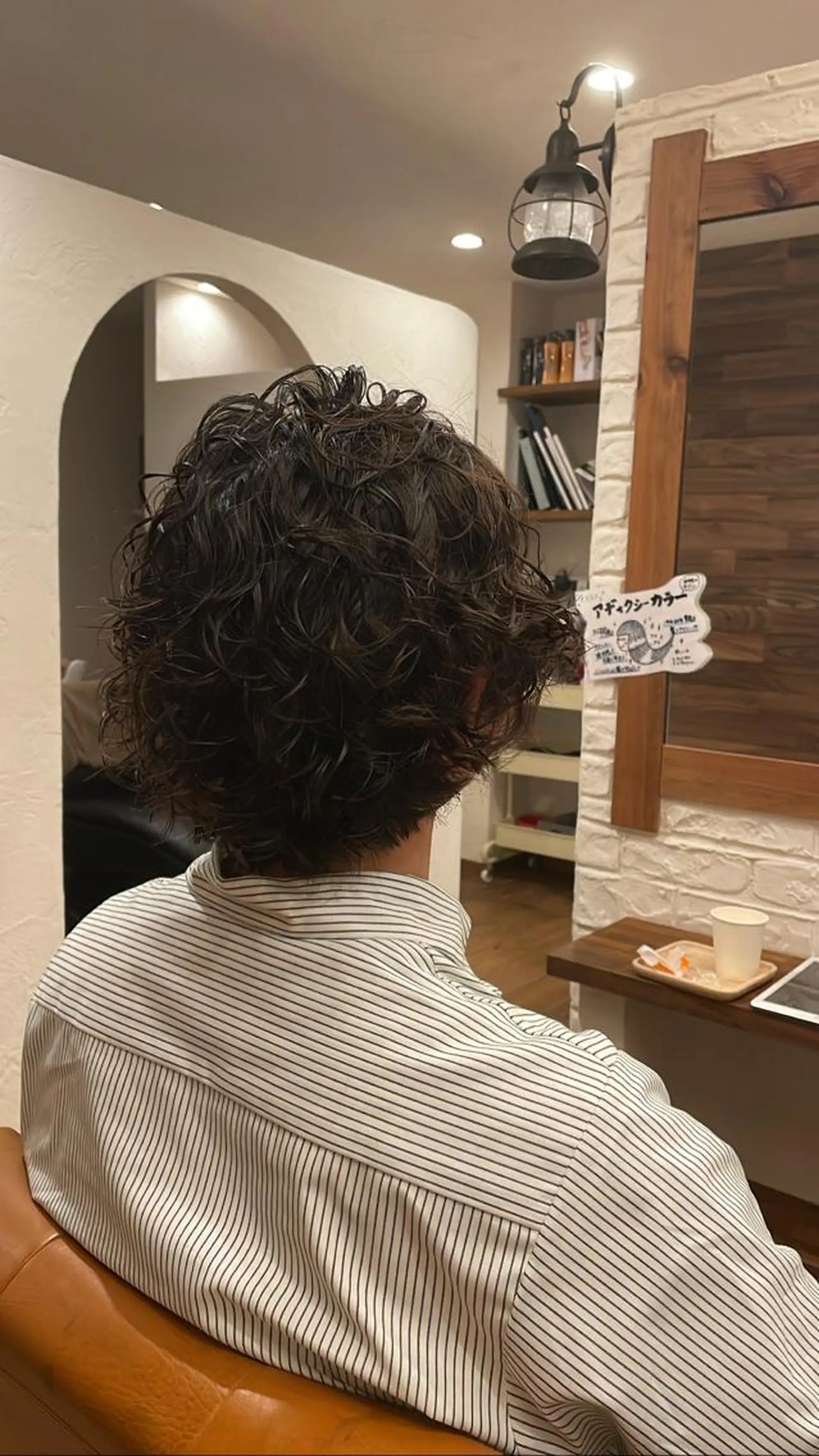 ミディアム メンズ カット パーマ Hair&Make Cheri Cherie所属・松永 竜汰のヘアスタイル