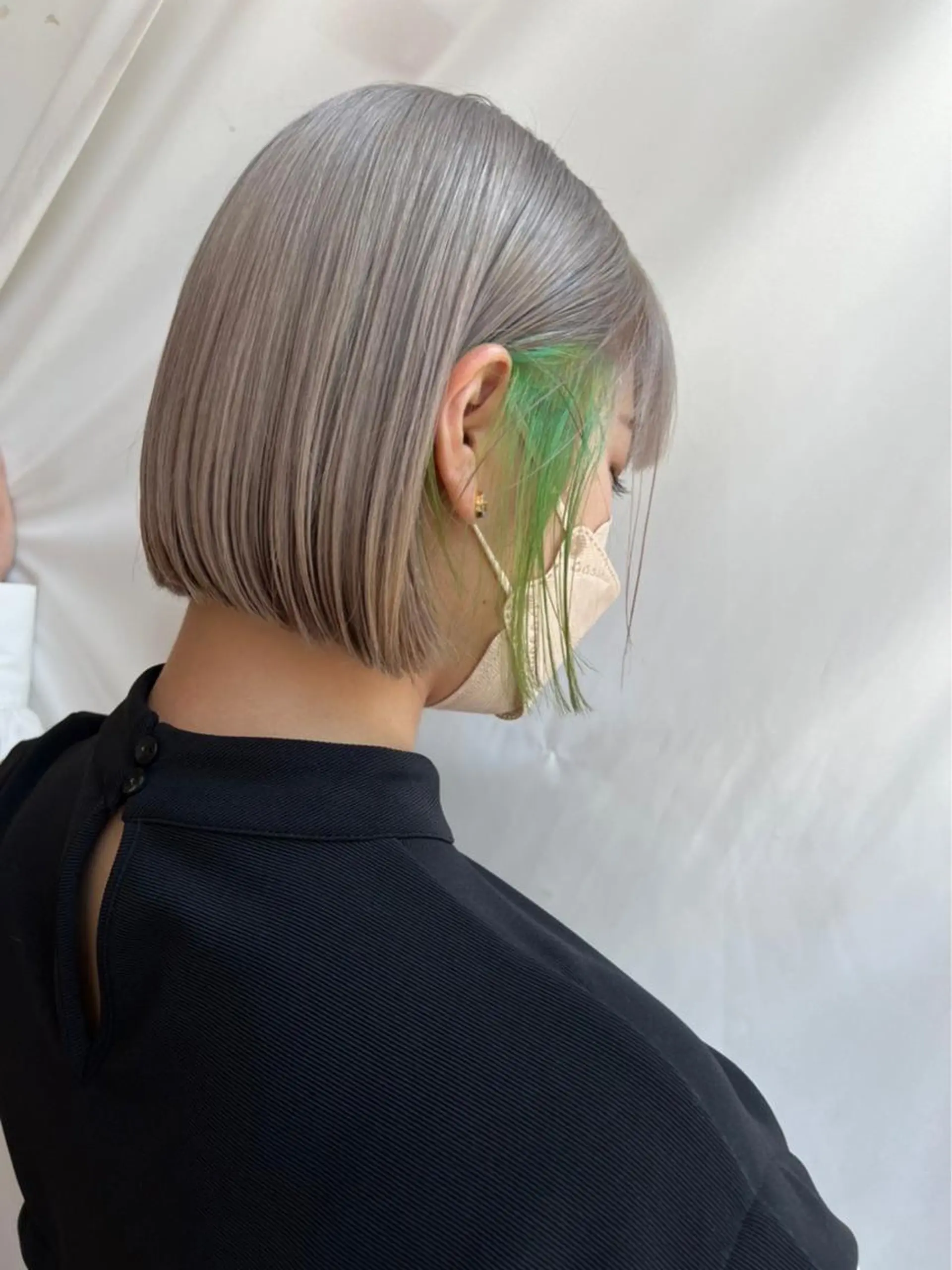 ミディアム ボブ 🍁艶カラー／ レイヤー🍁/和也のヘアスタイル