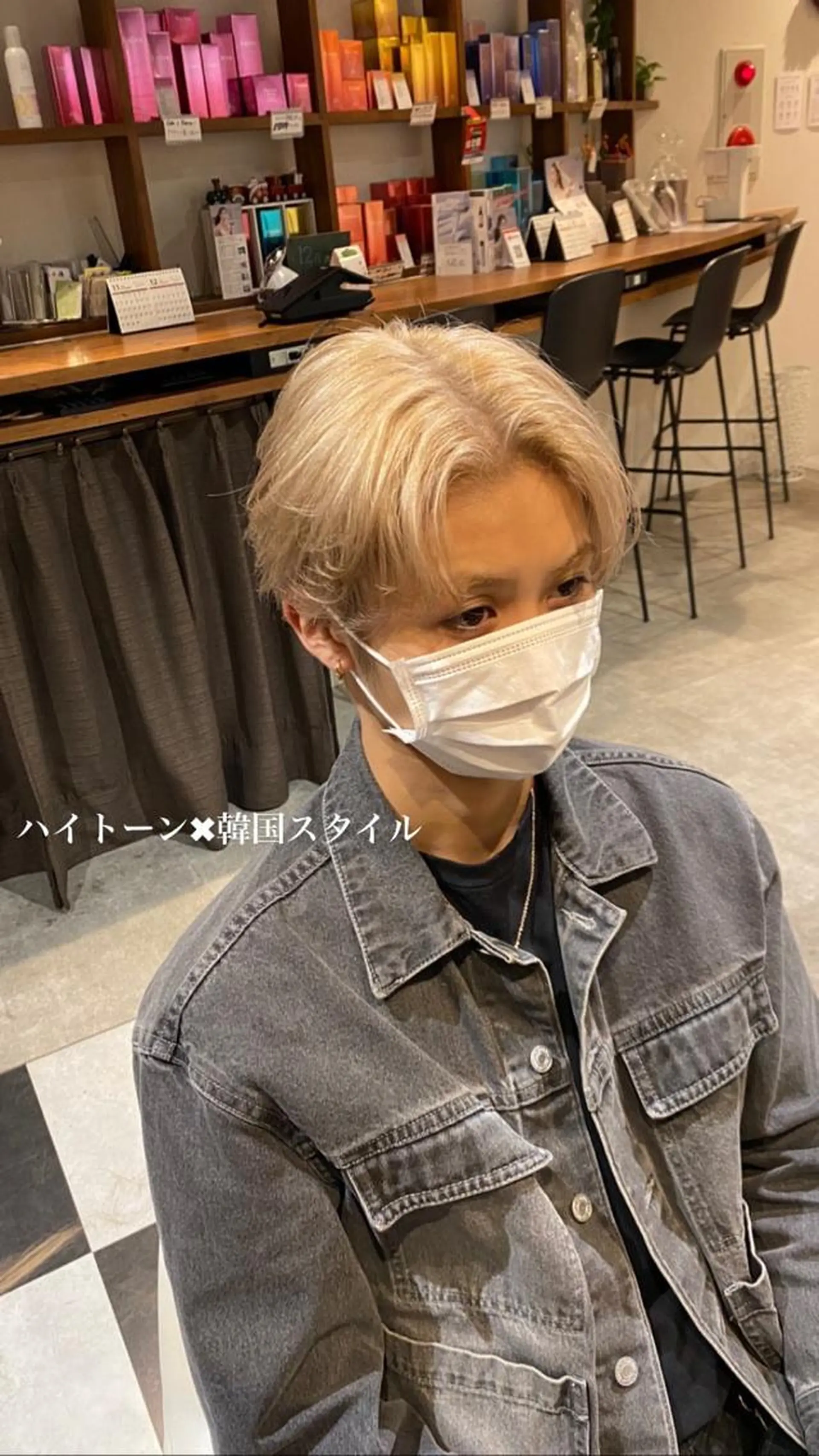 メンズ 透明感ブリーチ/ メンズパーマのヘアスタイル