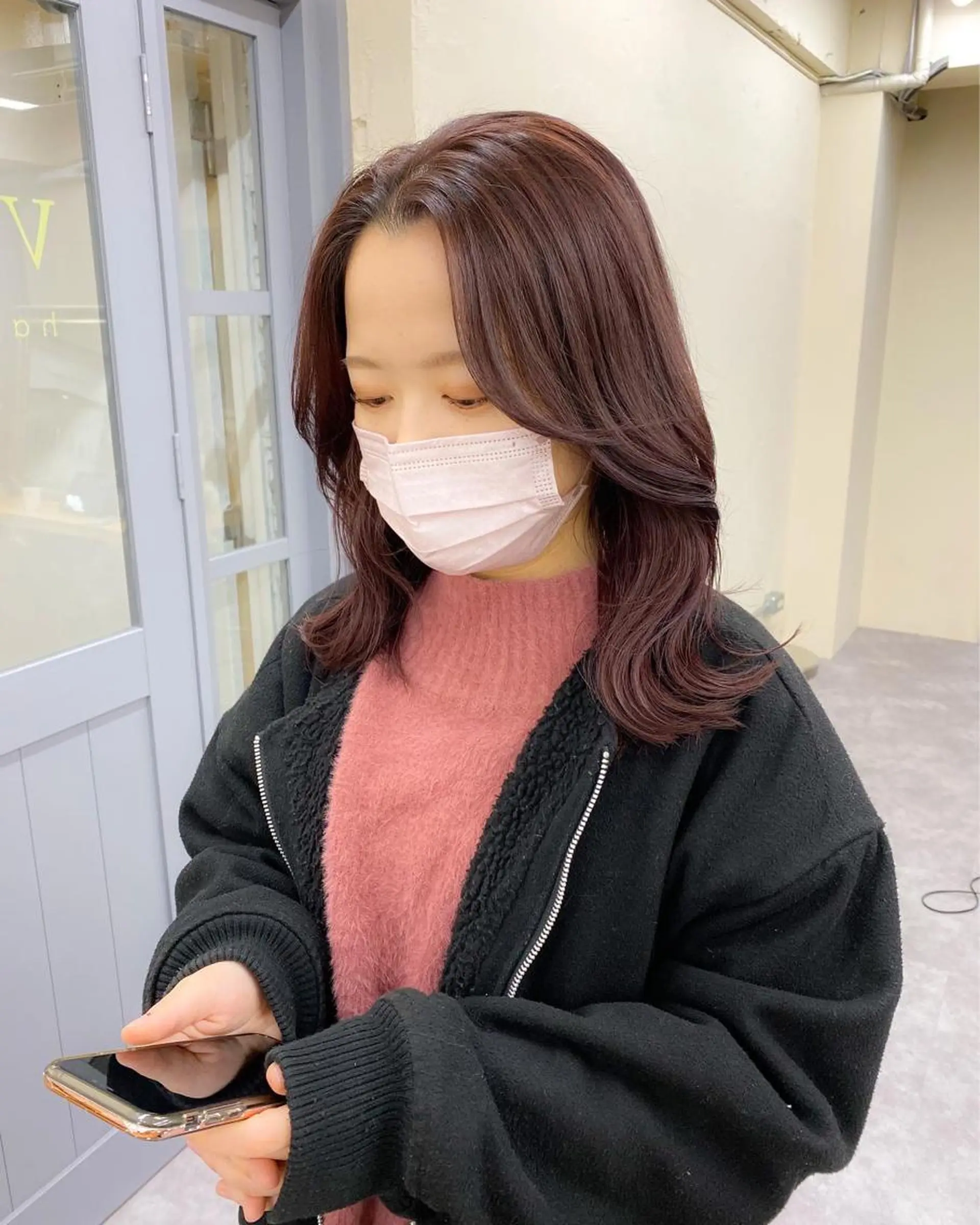 ミディアム カラー ヘアカラー レイヤー暖色カラー 池袋Yamamotoのヘアスタイル