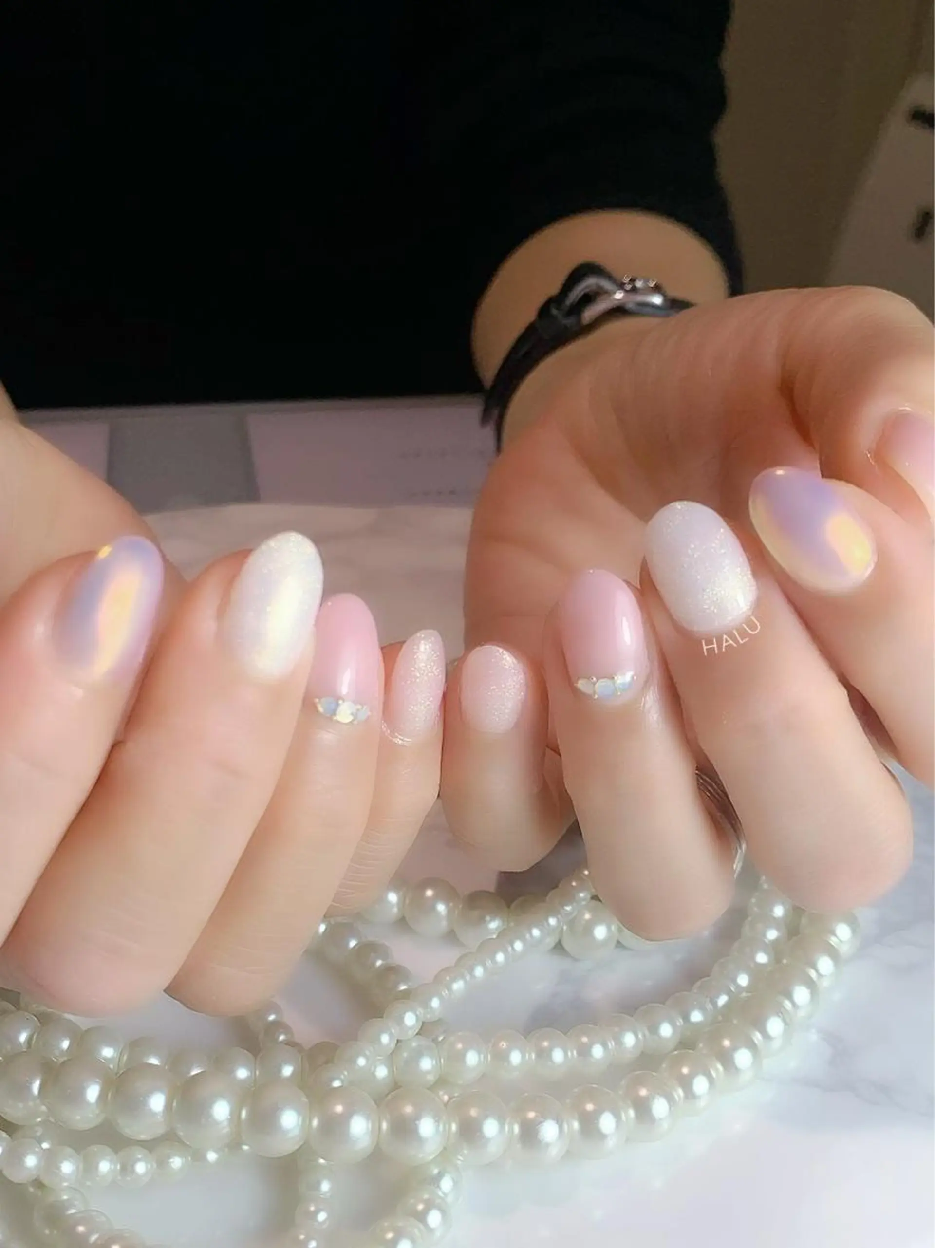 ネイル キラキラネイル 春ネイル HALU ハルのネイルデザイン