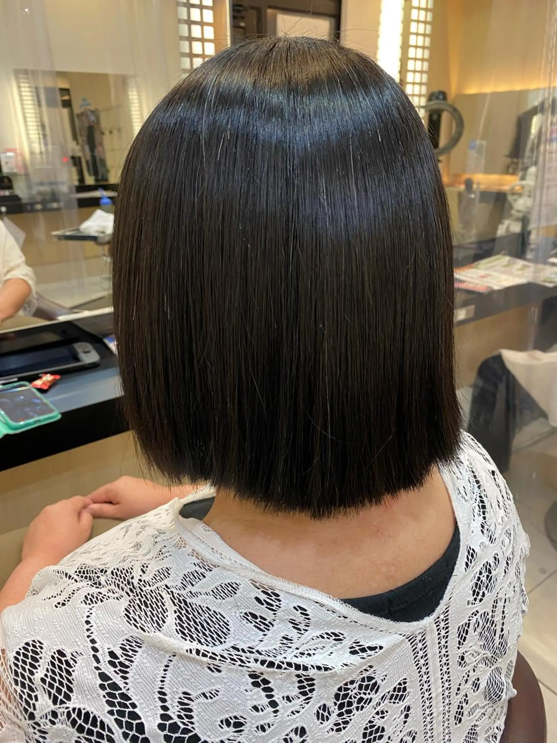 ショート パーマ カット 縮毛矯正 たけだゆめ ダブルカラーのヘアスタイル