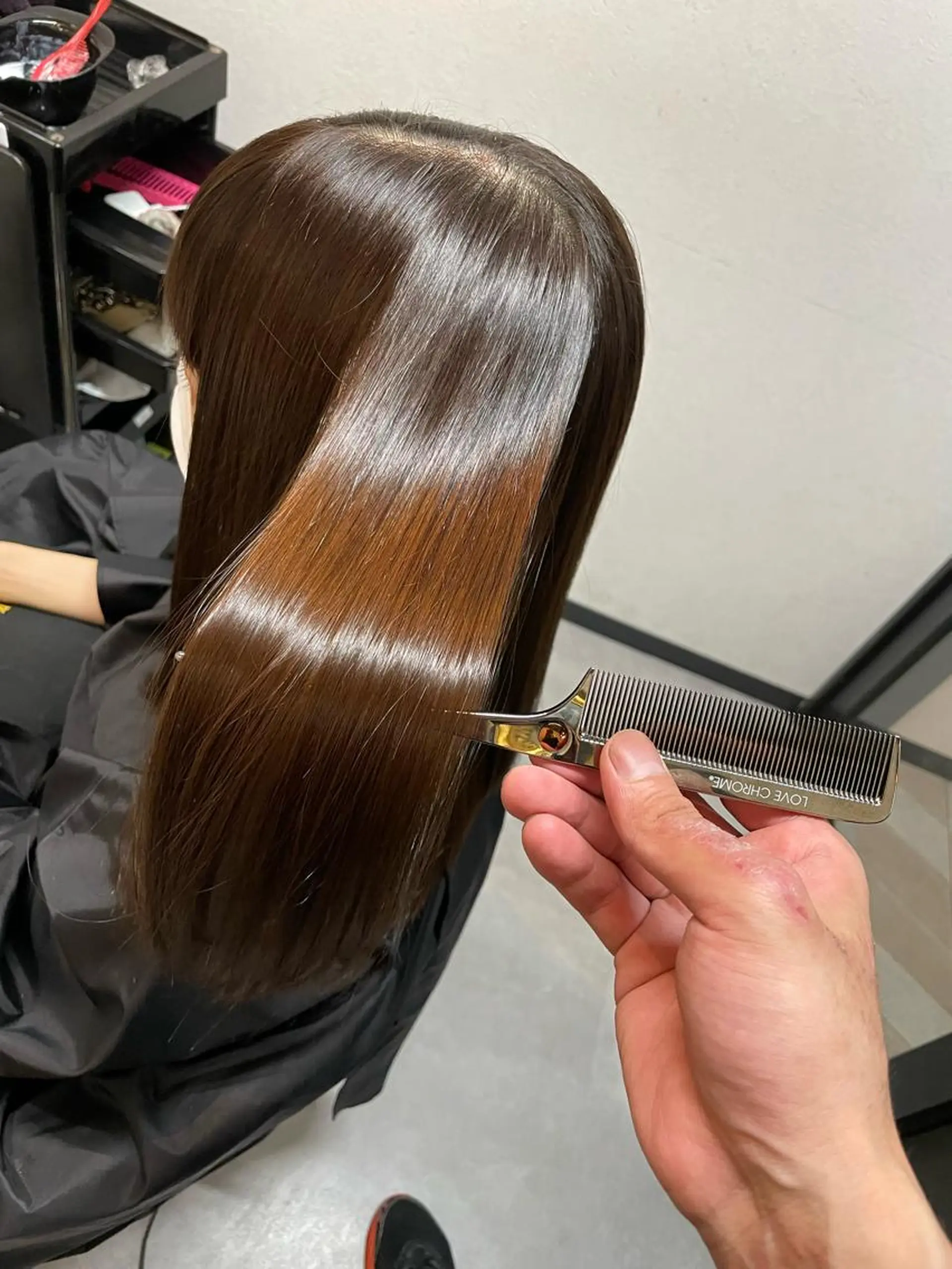 ロング カット 縮毛矯正 トリートメント ♦️髪質改善向上♦️ 井上秀樹のヘアスタイル