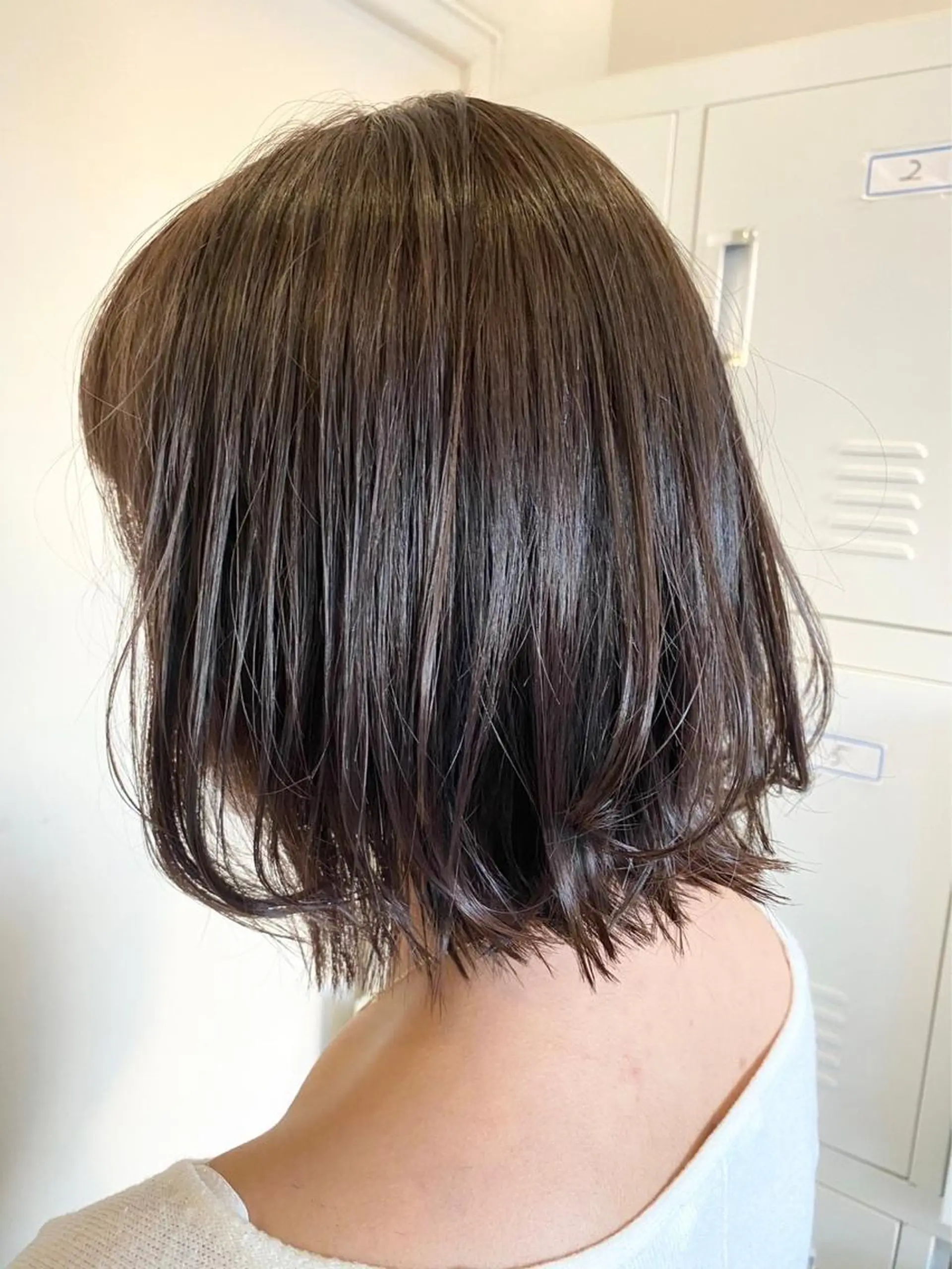 カラー 透明感カラー グレージュ シアーグレージュ 臺 佳連のヘアスタイル
