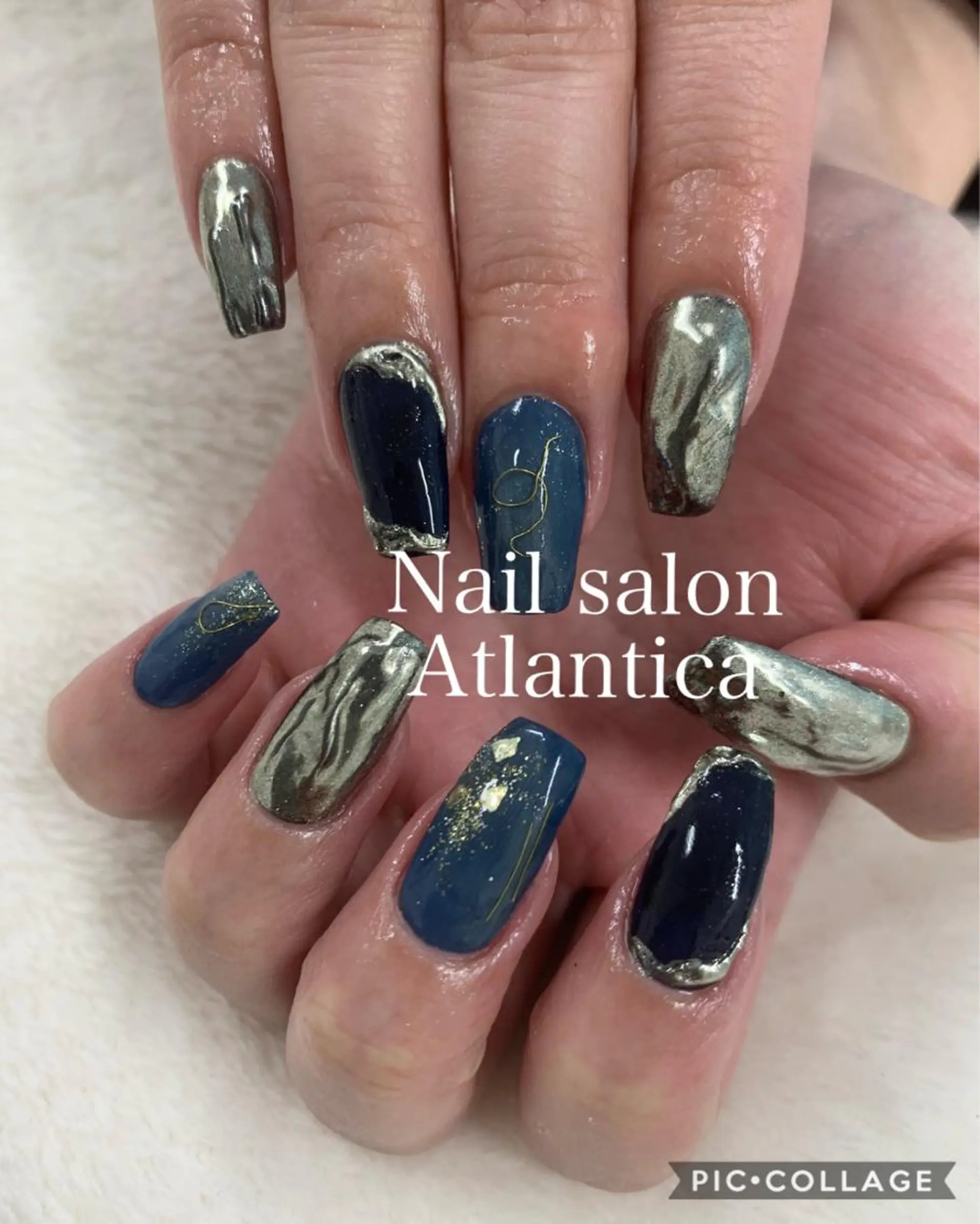 ネイル 成人式 ハンドネイル Nail salon Atlantica所属・Nail salon ✩ ｱﾄﾗﾝﾃｨｶのネイルデザイン