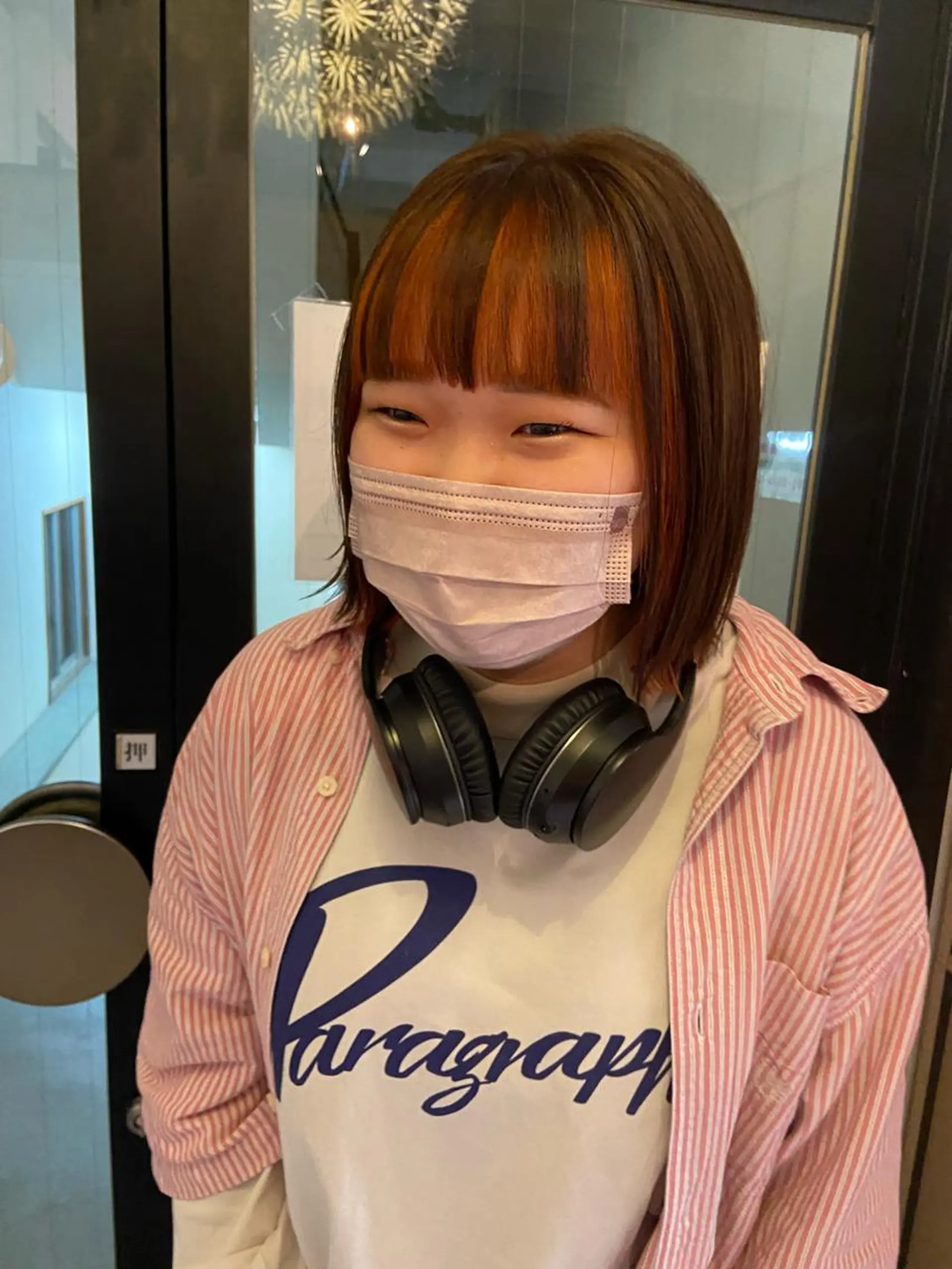 ミディアム カラー ヘアアレンジ カット ヘアカラー トリートメント 田中 あやなのヘアスタイル