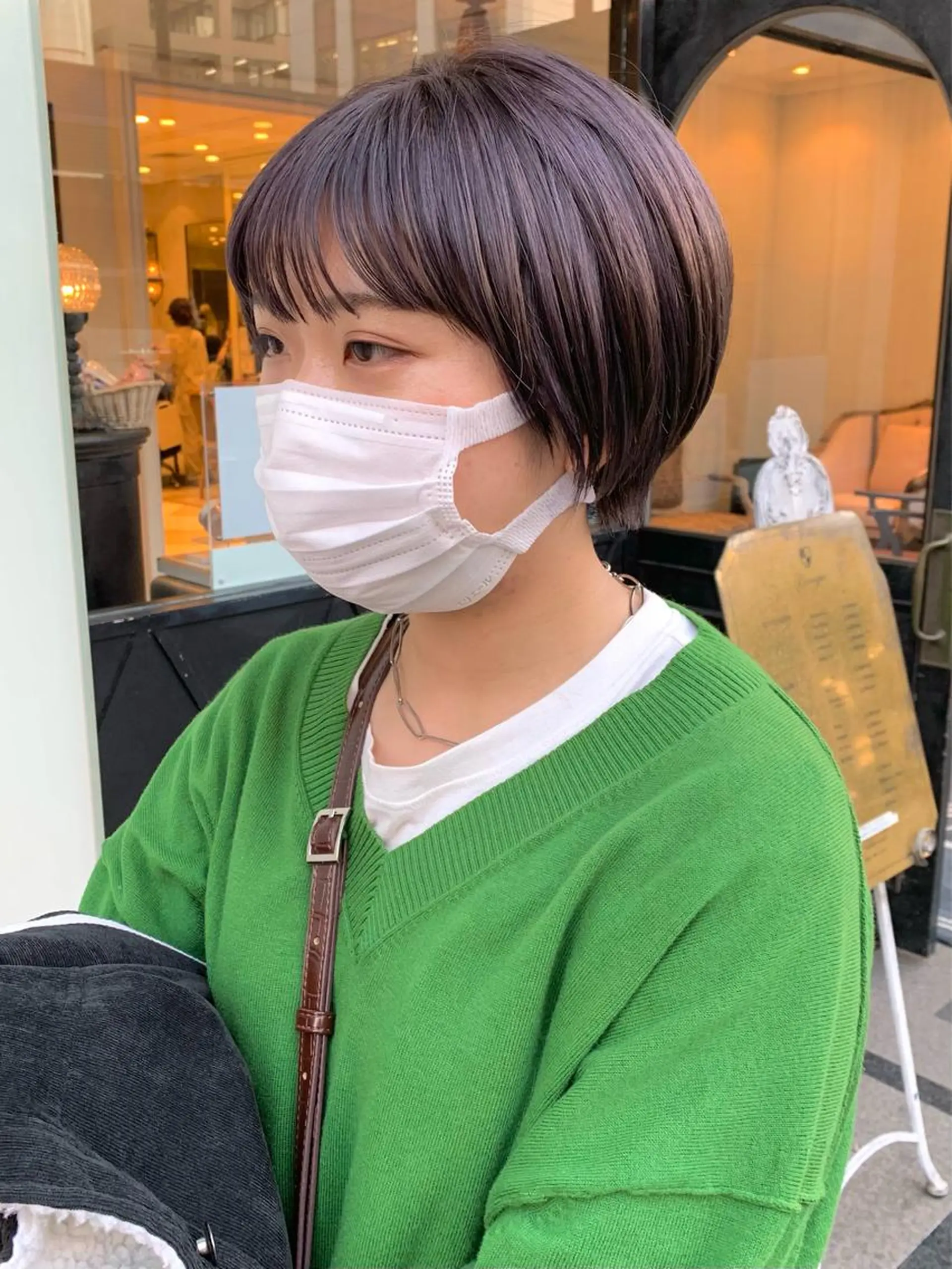 ショート カット ヘアカラー GO TODAY SHAiRE SALON所属・SAKINO． ベージュカラーのヘアスタイル