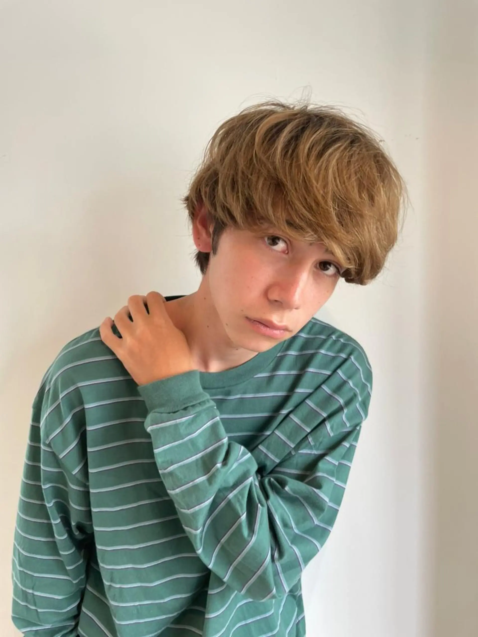 ミディアム カラー パーマ ショートボブ ミディアムパーマ アディクシーカラー ブリーチ ケアブリーチ CEINE+ officialのヘアスタイル