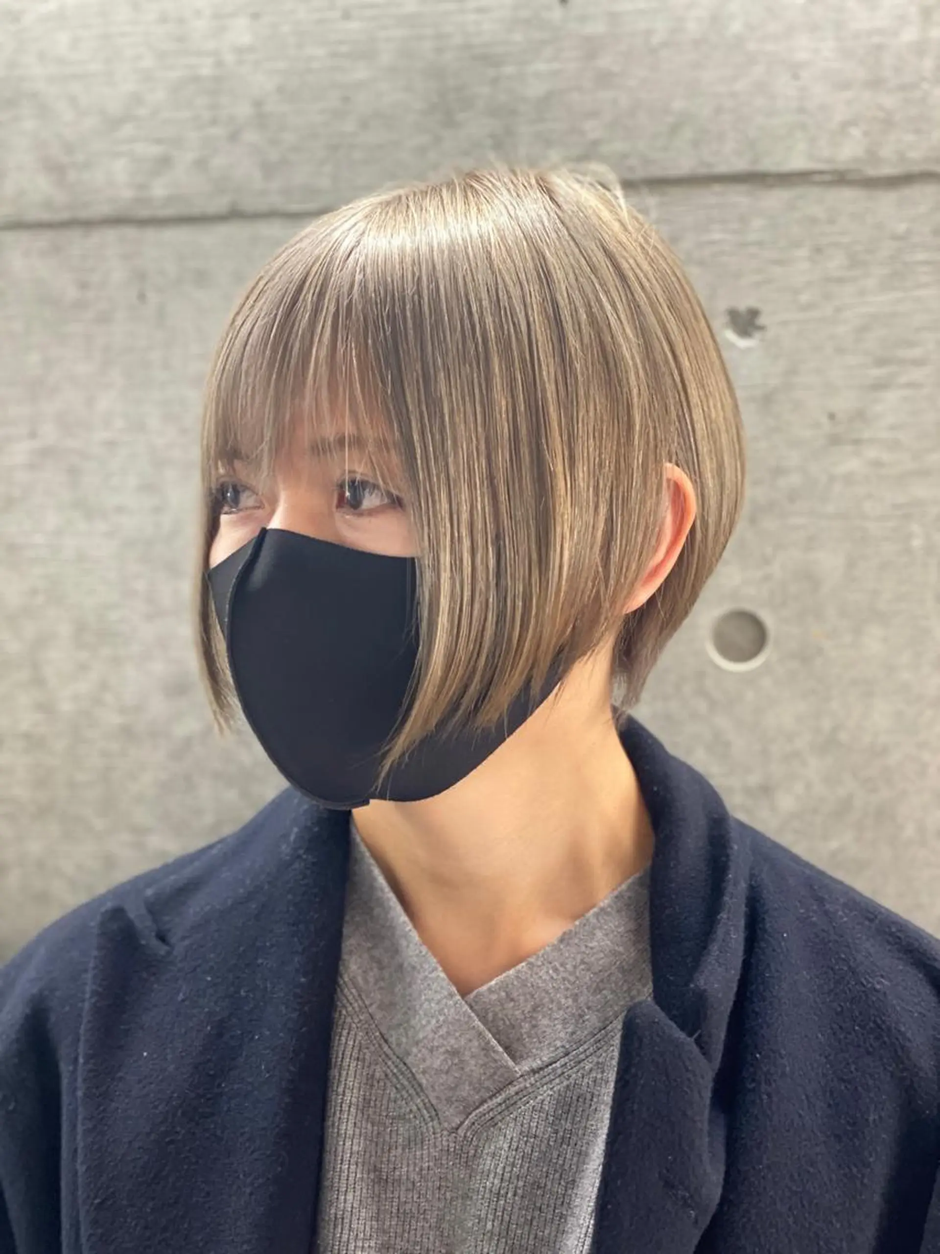 ショート メンズ ヘアカラー トリートメント アンリ【Henri】所属・原宿アンリ 山下卓也のヘアスタイル