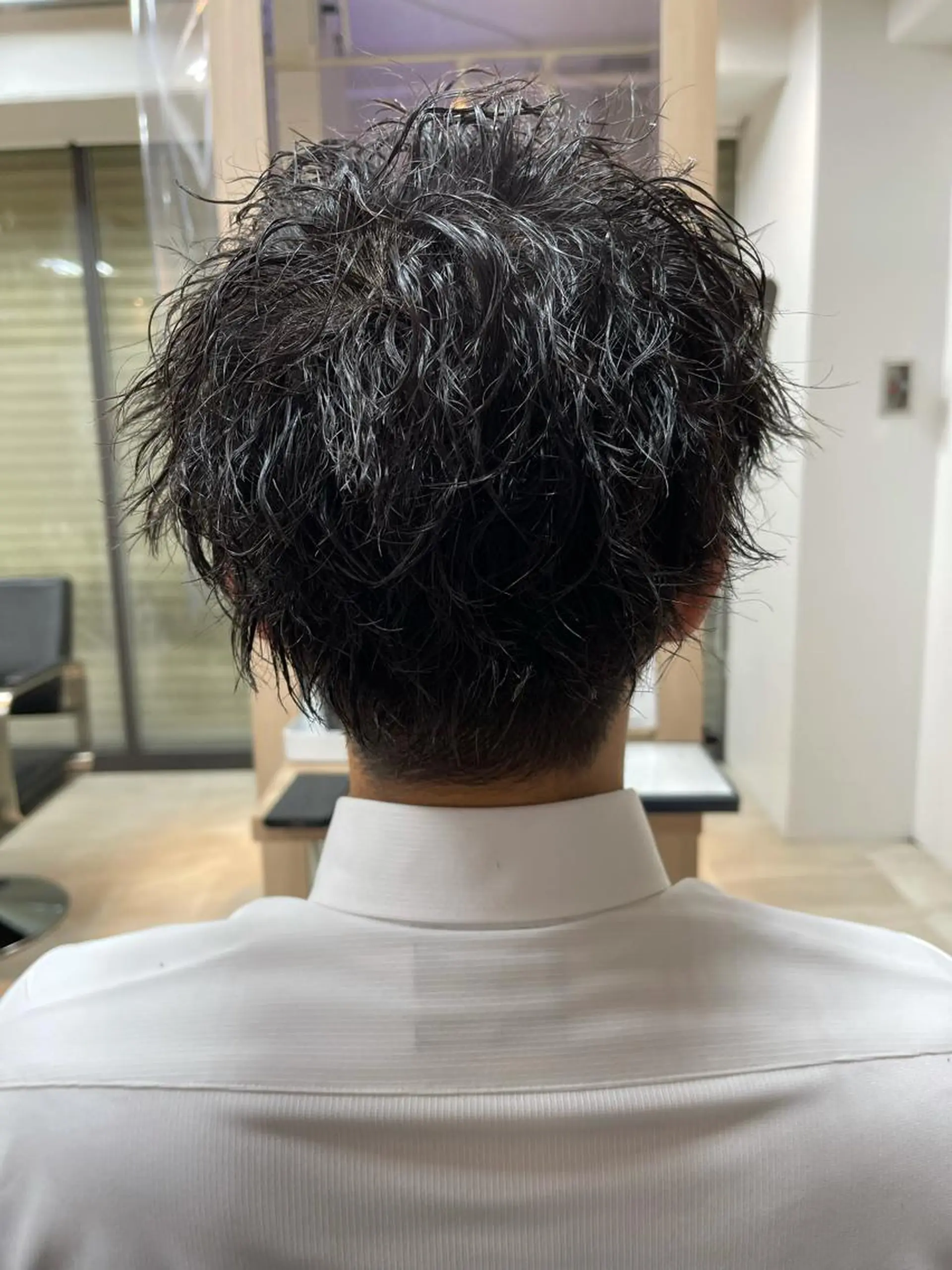 ショート パーマ メンズ 刈り上げ 🫧似合わせカット 立川TOSHIKIのヘアスタイル
