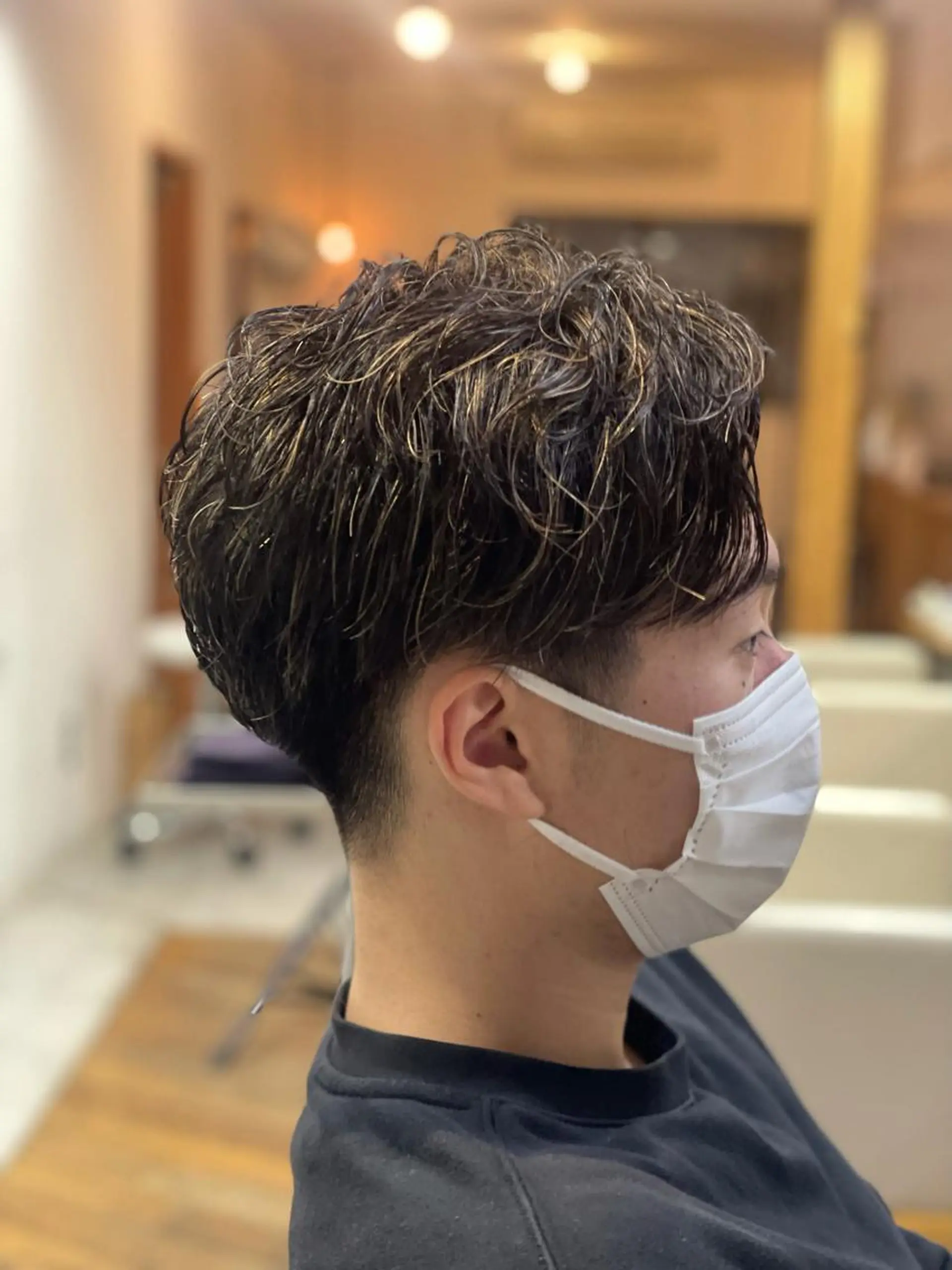 メンズ メンズパーマ カット パーマ 野間 祐哉のヘアスタイル