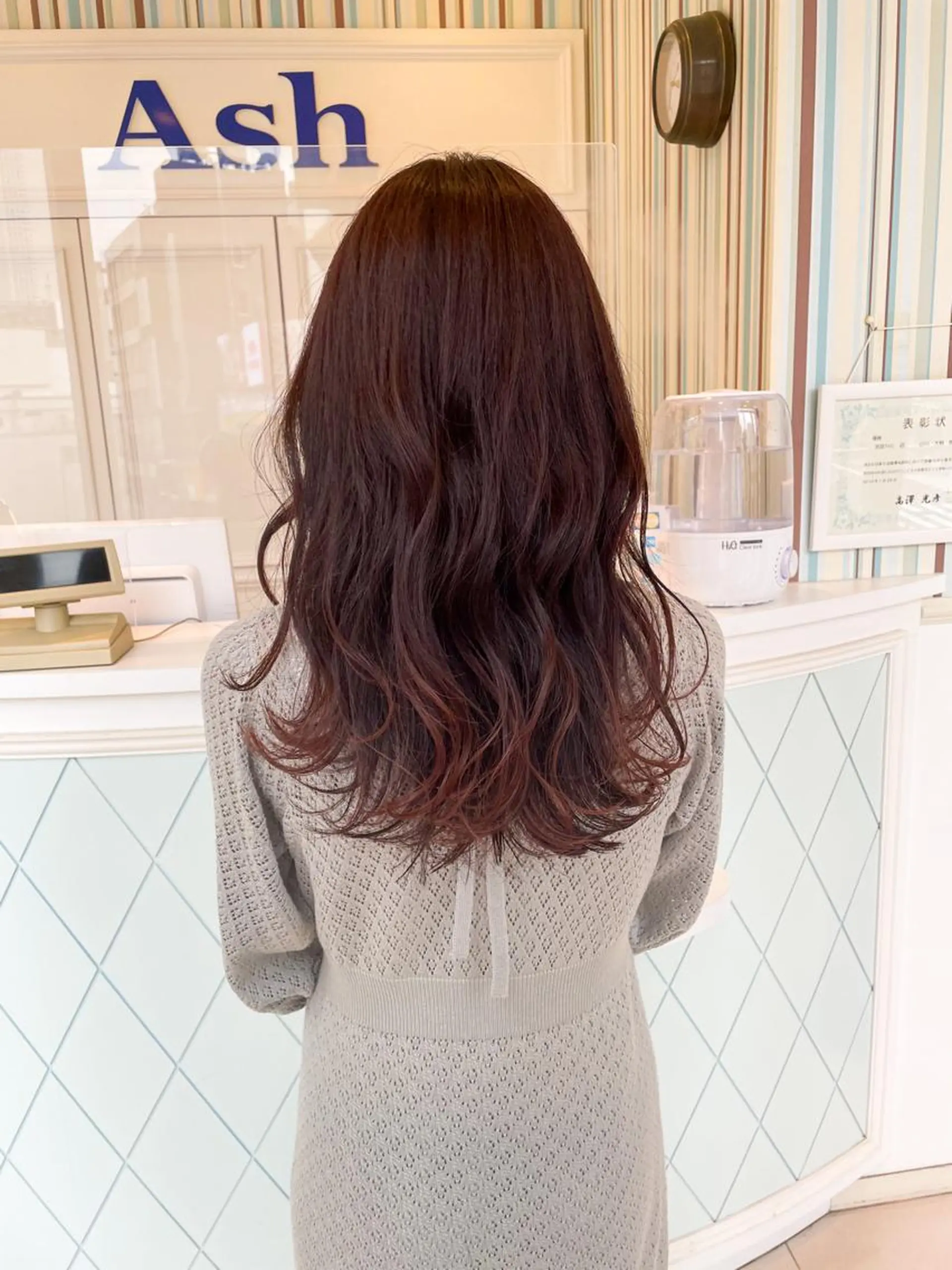 ロング 💗ブリーチなし 透け感💗徳井はやとのヘアスタイル