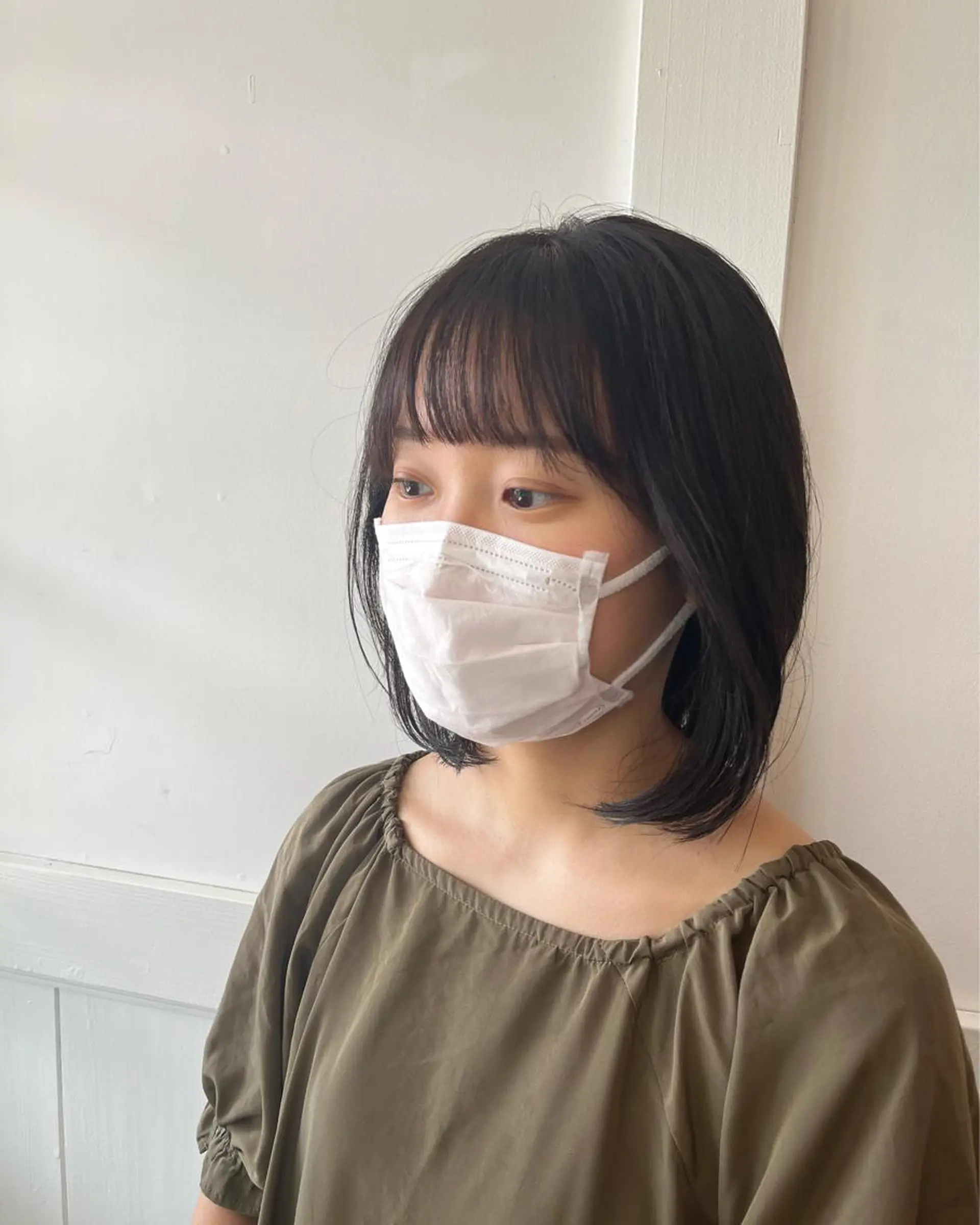 ミディアム ボブ 狩野 くるみのヘアスタイル