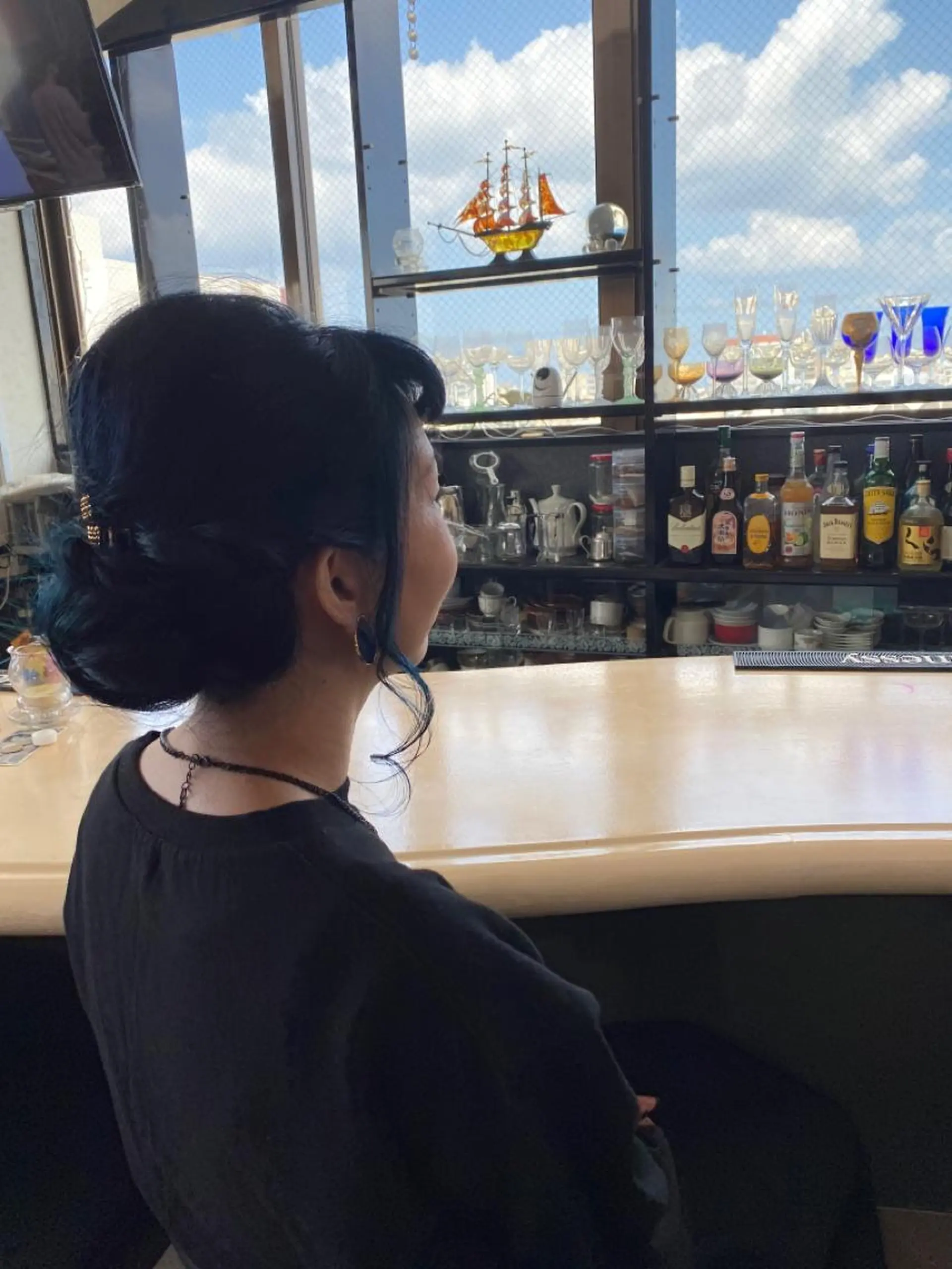 セミロング パーマ ヘアアレンジ マツエク・マツパ 銀河 ティンガーラのヘアスタイル