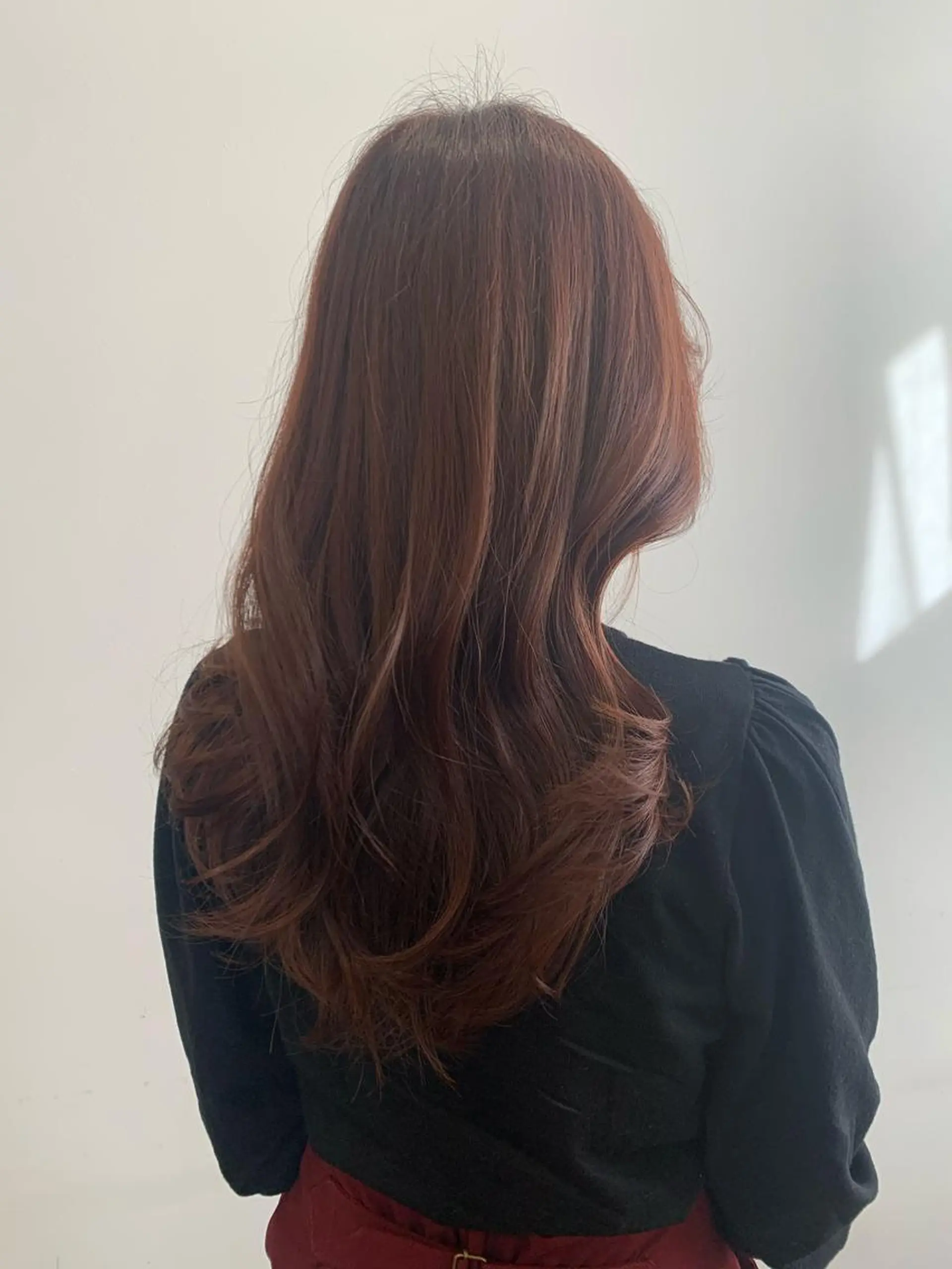 ロング カラー ブラウンカラー レイヤーカット 現地韓国ヘア🇰🇷 Chisaki치사키のヘアスタイル