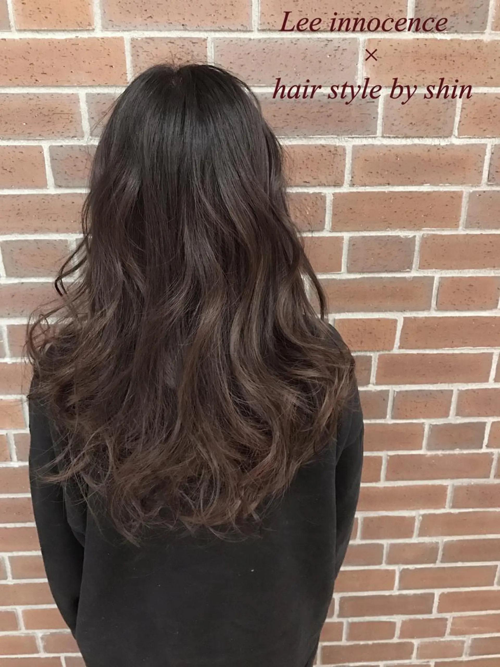 ミディアム セミロング ロング カラー パーマ 透明感カラー グレージュ カラー&矯正スペシャ リスト宮本　伸一のヘアスタイル
