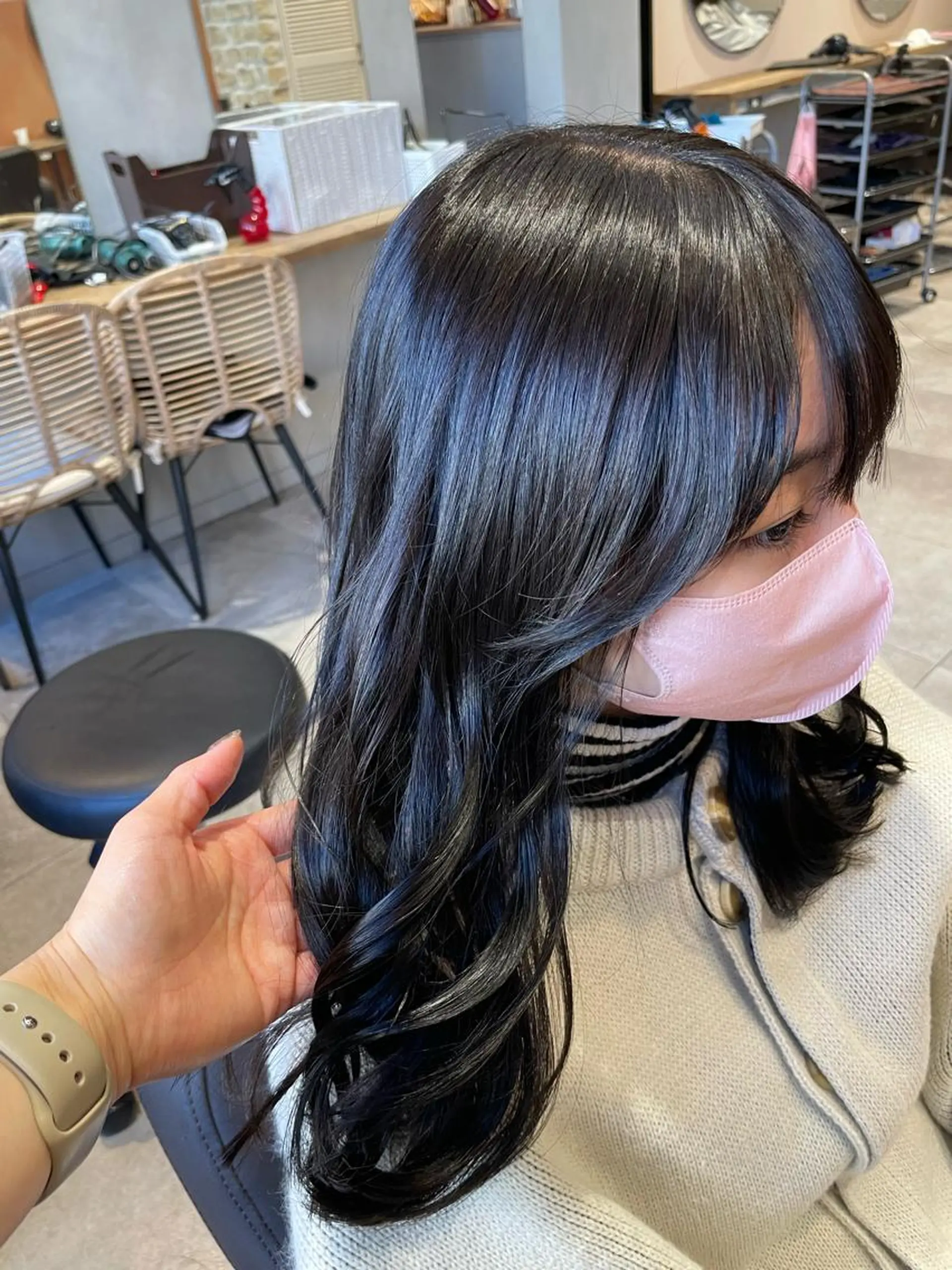 セミロング カラー グレージュ 韓国風ヘア カット ヘアカラー トリートメント 💐パーソナルカラー /市橋加菜💐のヘアスタイル