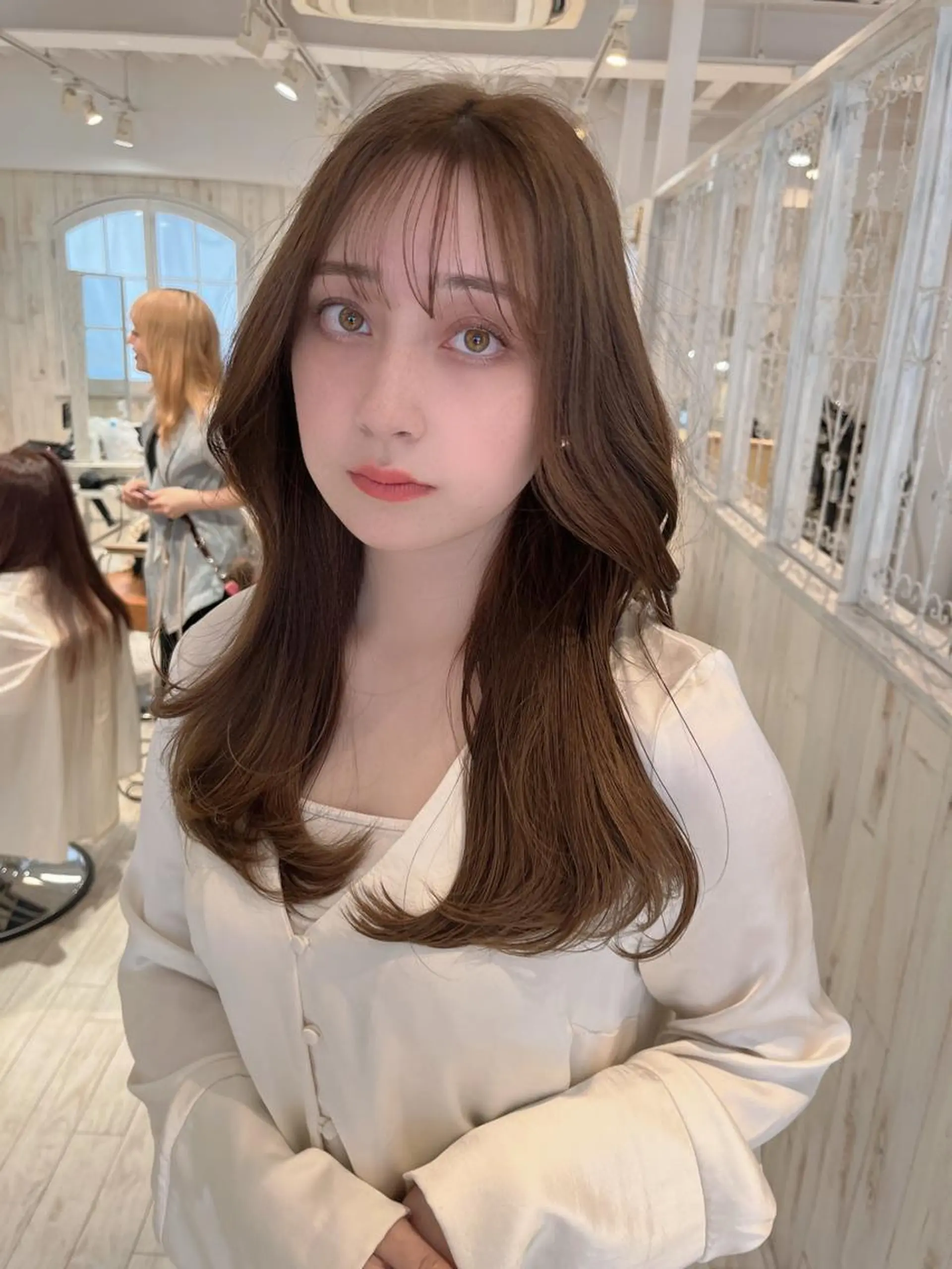 ロング カット ヘアカラー トリートメント レイヤーカット ✨️進藤ひかりのヘアスタイル