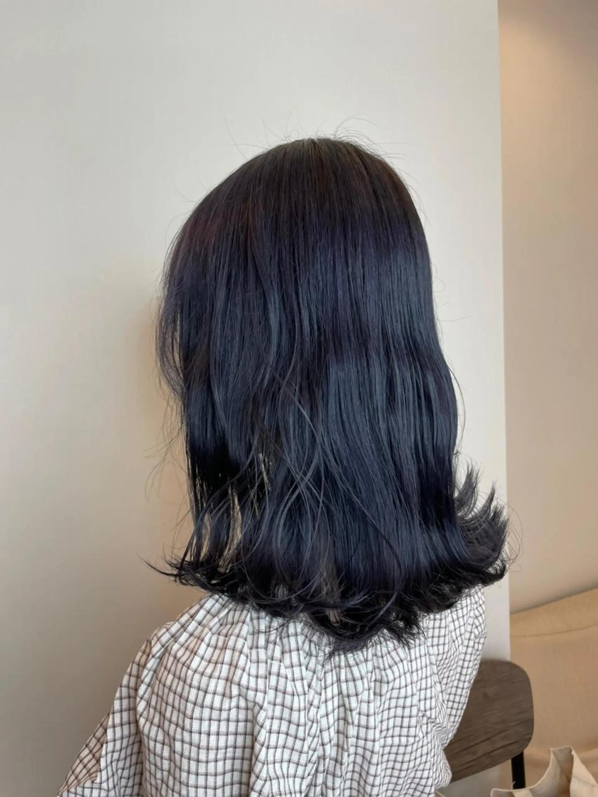 ミディアム パーマ カラー キッズ ヘアアレンジ ミディアムパーマ アディクシーカラー アッシュ バレイヤージュ ミストバング 【N°deseo】 吉祥寺のヘアスタイル
