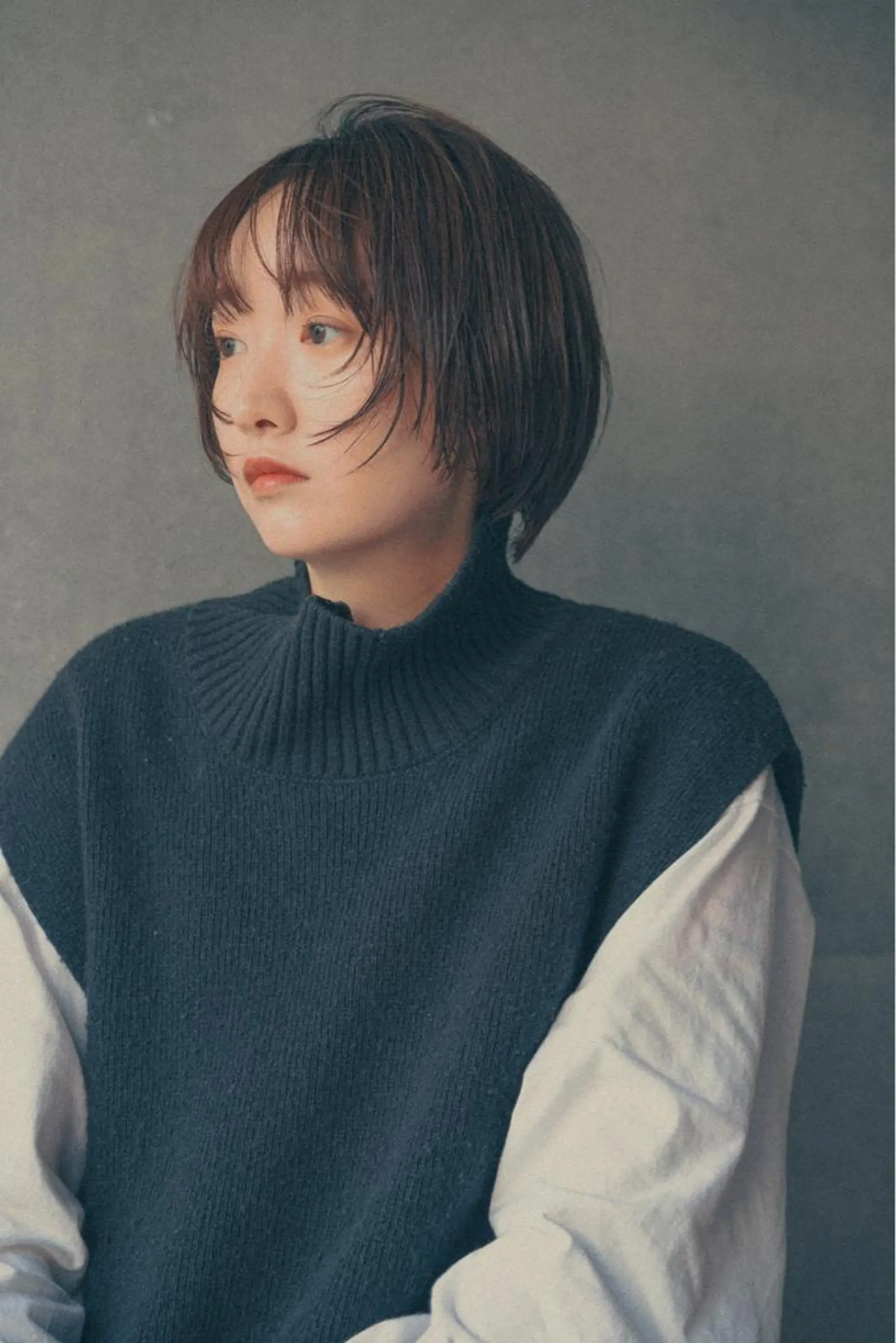 ショート タンバルモリパーマ 礒井メンキのヘアスタイル