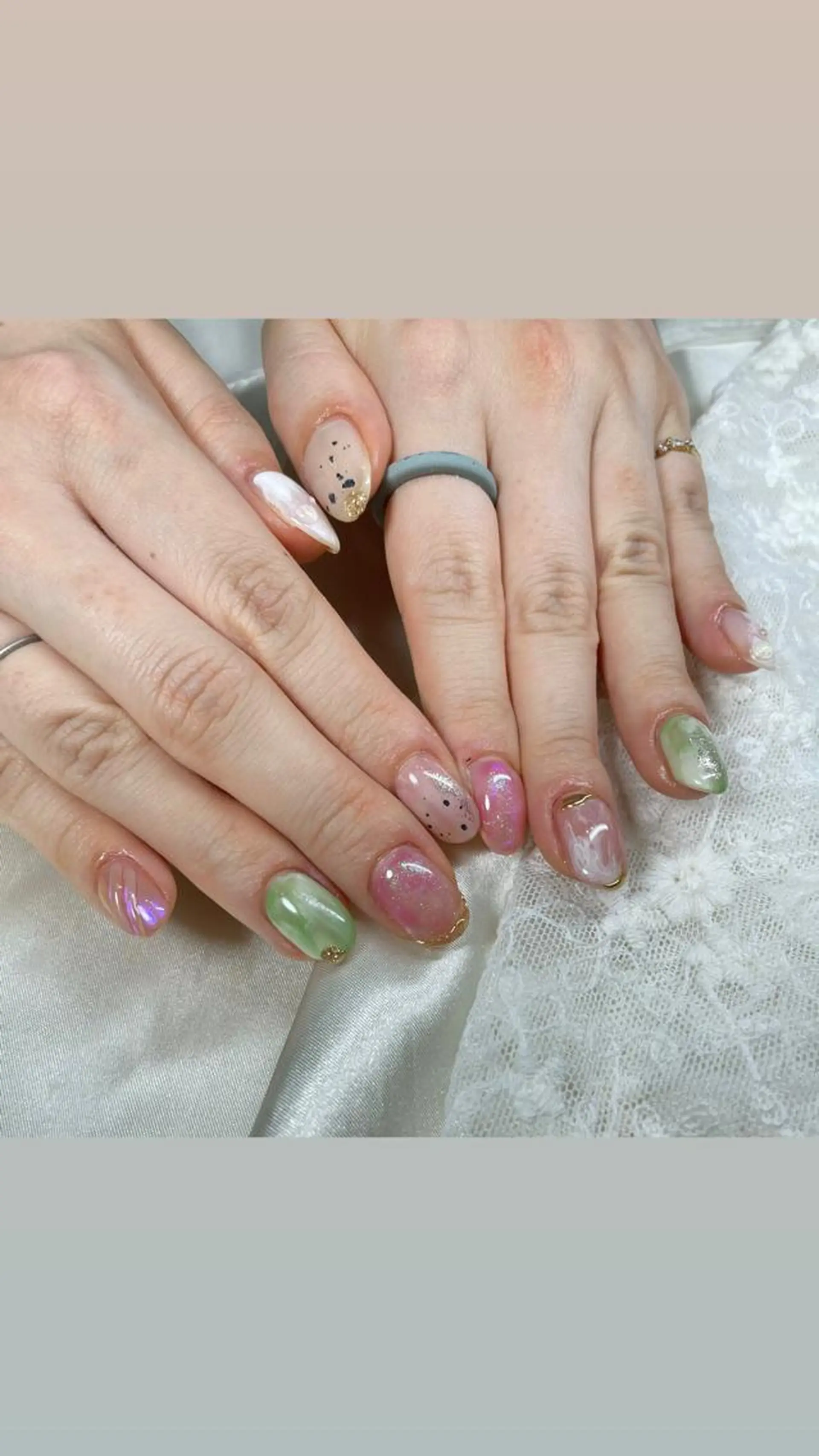 ネイル ミルフィーユ /Tomoeのネイルデザイン