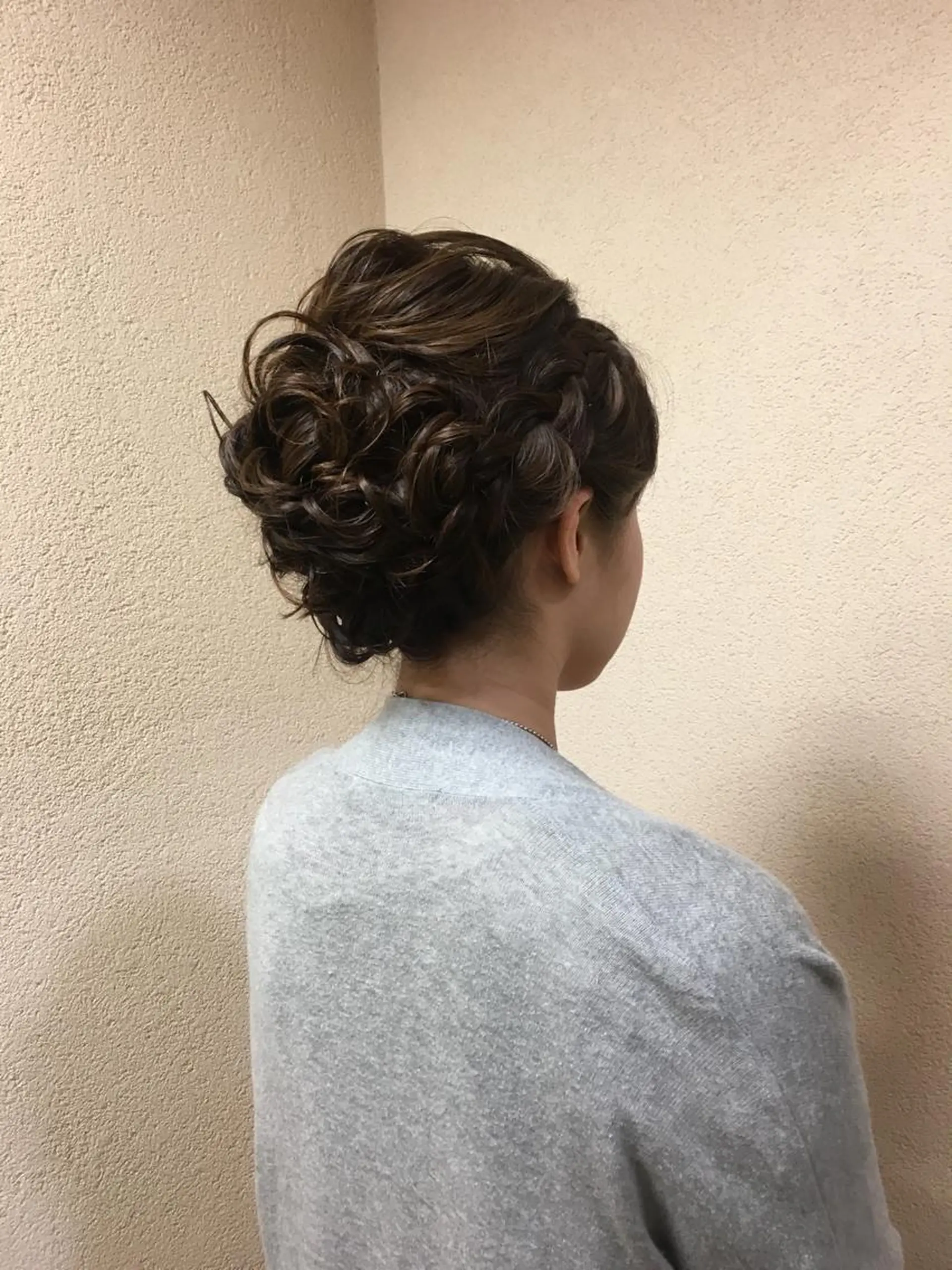 セミロング ヘアアレンジ 清水 まなのマツエク・マツパデザイン