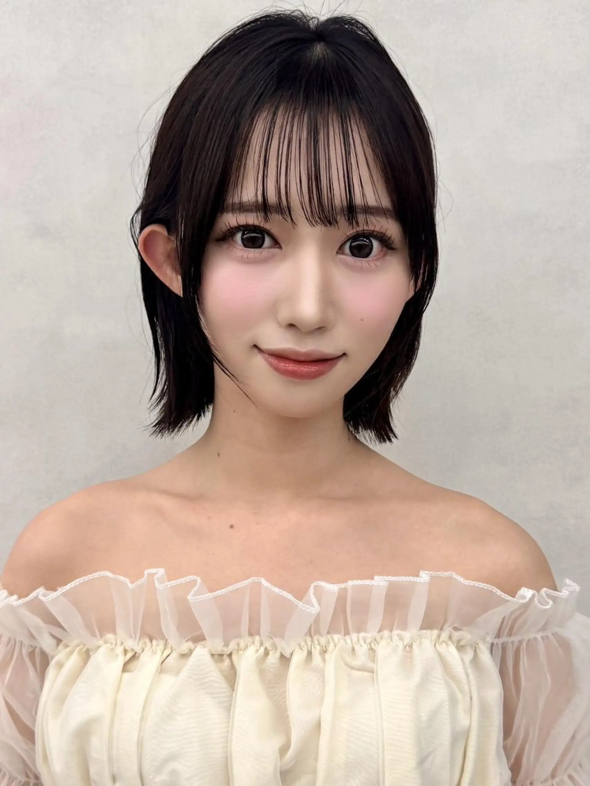 ミディアム ボブ 韓国風ヘア 顔周り特化/韓国ヘア /レイヤー/琉冴のヘアスタイル