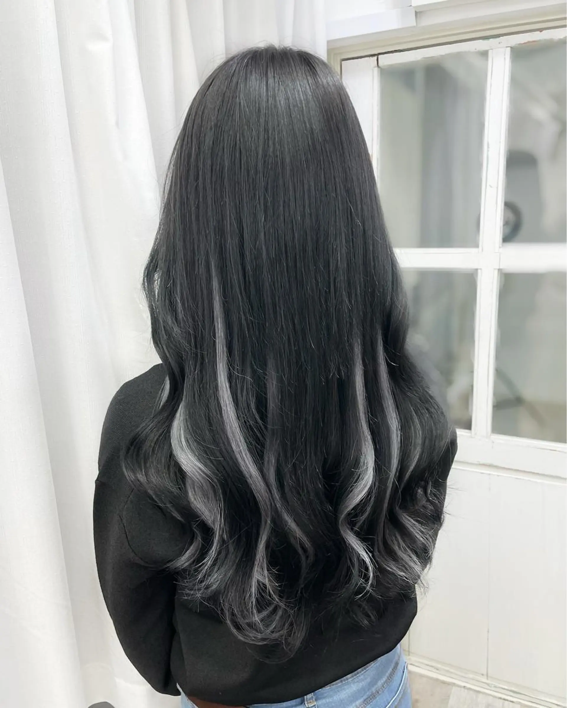 ロング カット エクステ ヘアセット 韓国ヘア🤍髪質改善 🇰🇷AKANEのヘアスタイル