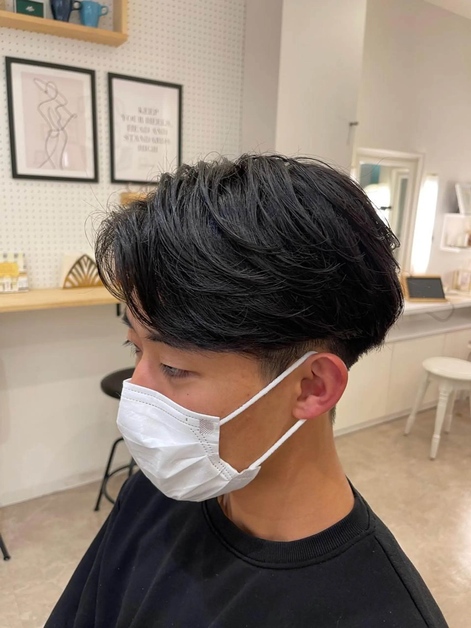 パーマ メンズ カルマパーマ メンズ韓国風 メンズパーマ CARE SHINSAIBASHI所属・はやと 【心斎橋美髪職人】のヘアスタイル