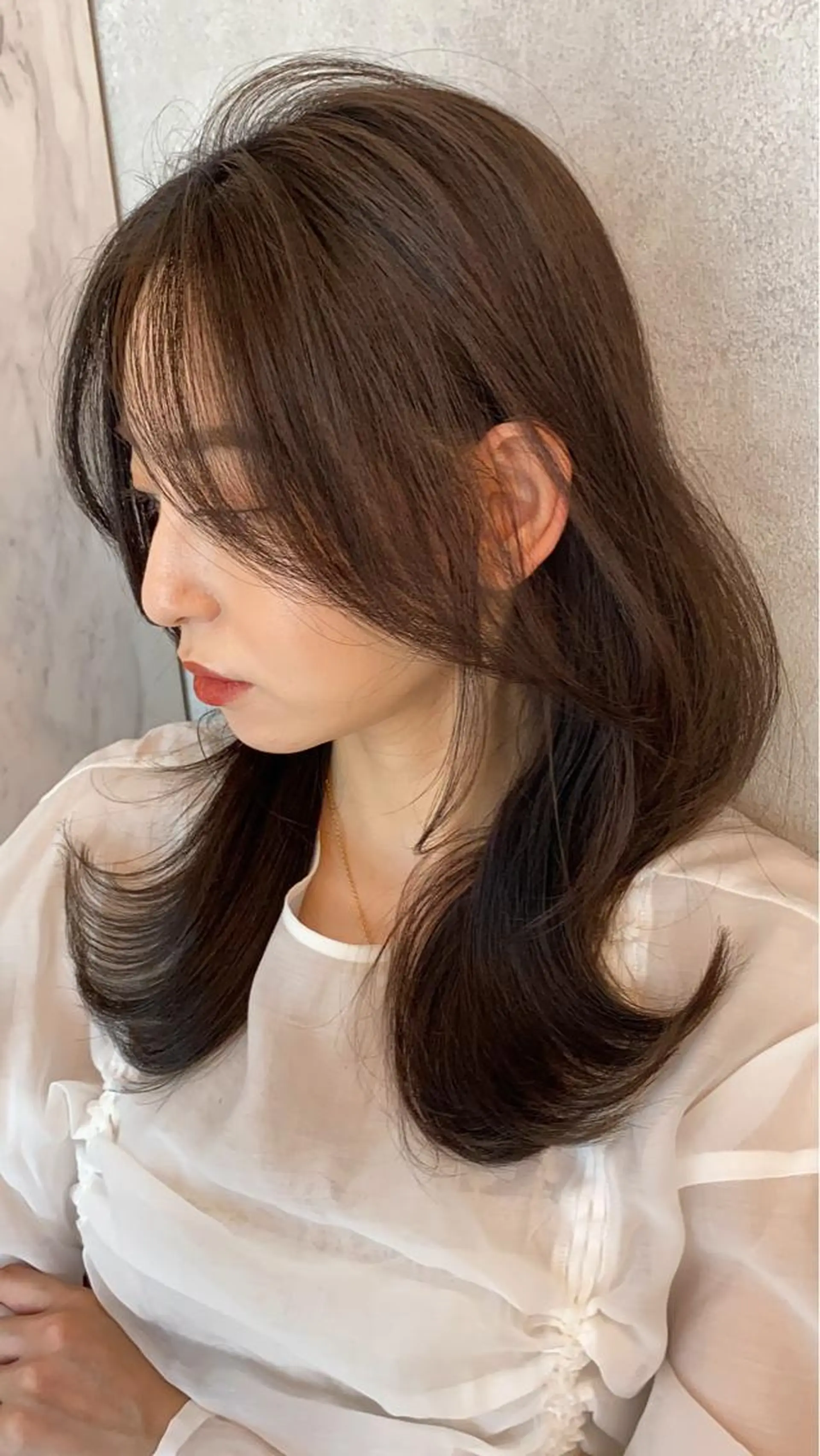 ミディアム 髪質改善サロン Sea shinjuku 新宿南口【シー　シンジュク】所属・髪質改善/韓国ヘア レイヤー/新宿/ロミのヘアスタイル