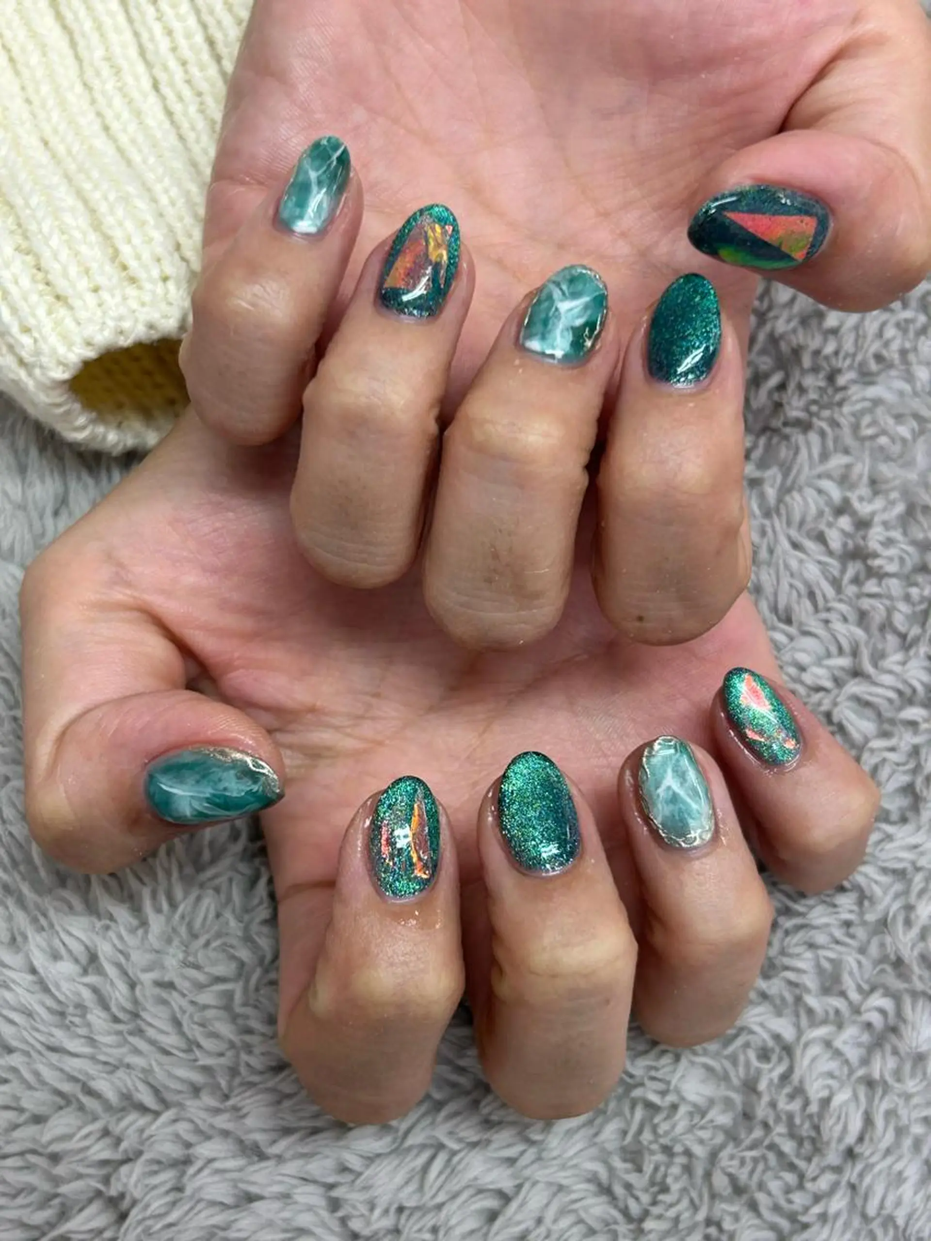 ネイル マツエク・マツパ アイブロウ brilliant s.kのネイルデザイン