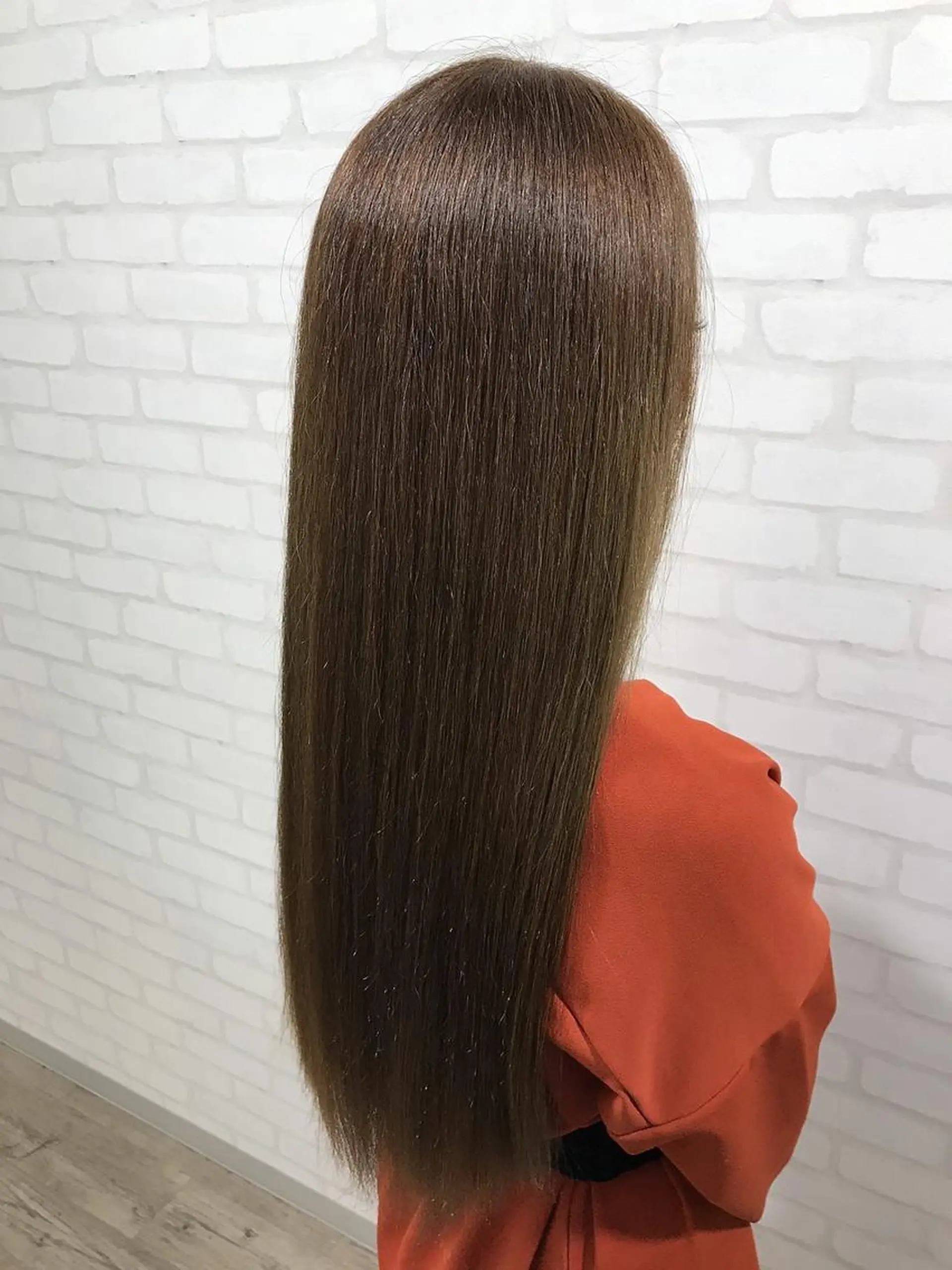 セミロング カット 縮毛矯正 RecheRche 池袋のヘアスタイル