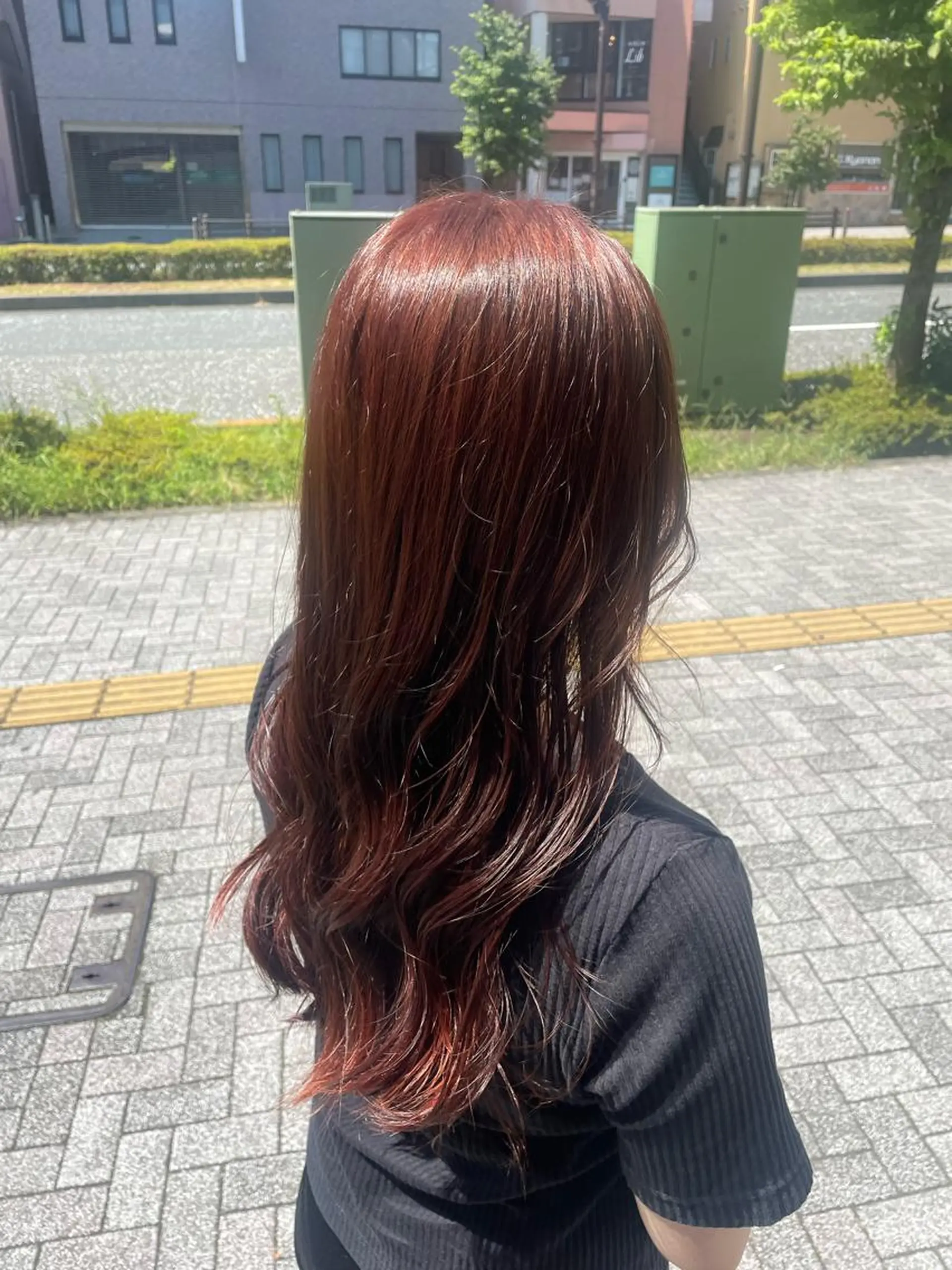 ロング ヘアカラー トリートメント 💞暖色カラー 💞risaのヘアスタイル