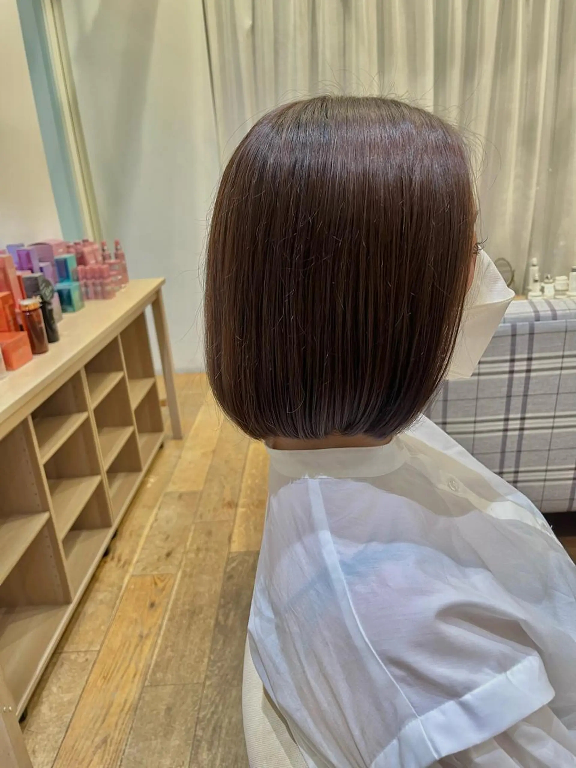 ミディアム カラー 暖色カラー/似合わせ カット/名古屋/辻のヘアスタイル