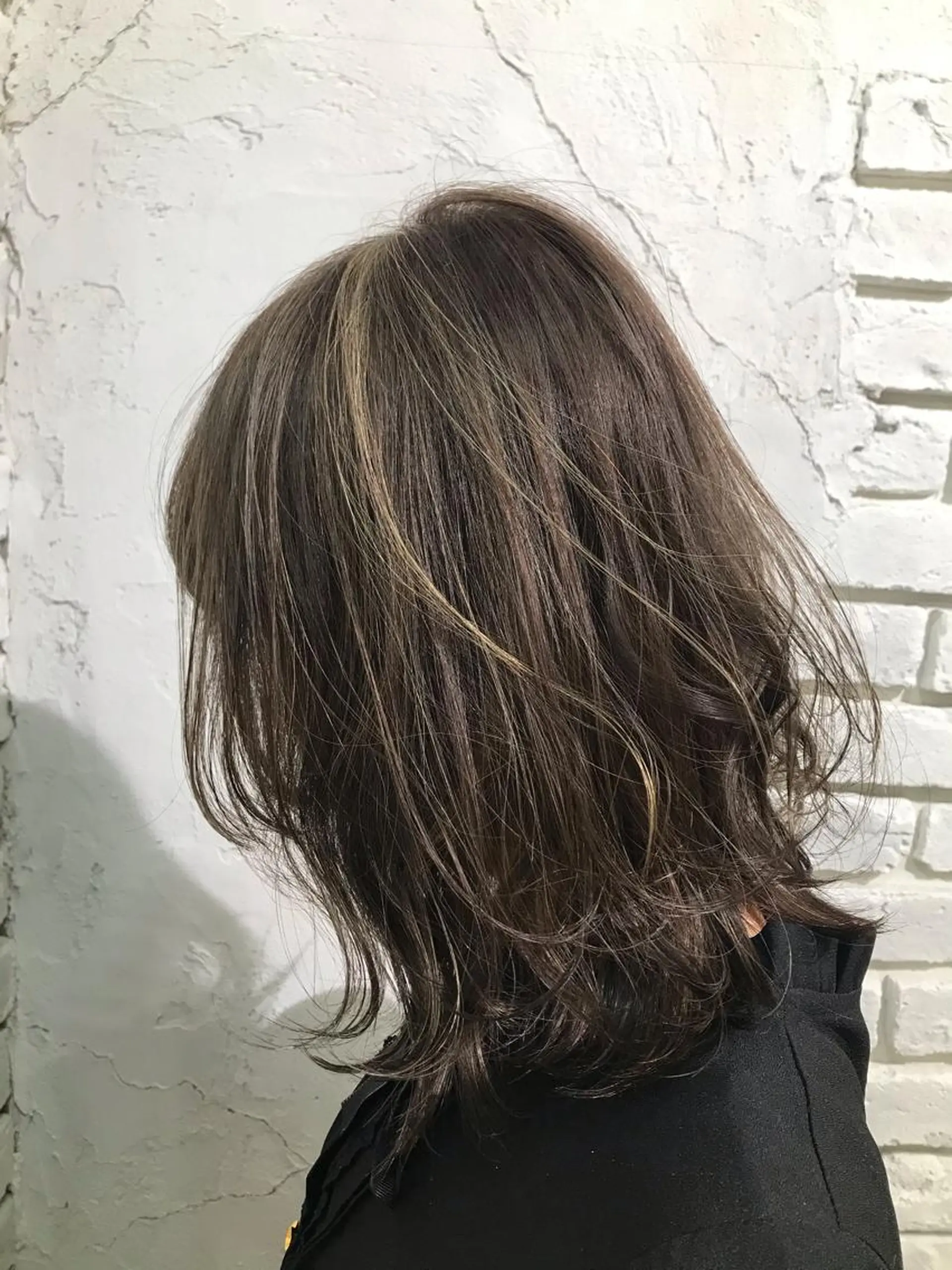 セミロング カラー 🪽似合わせNO.1 marina🦩のヘアスタイル