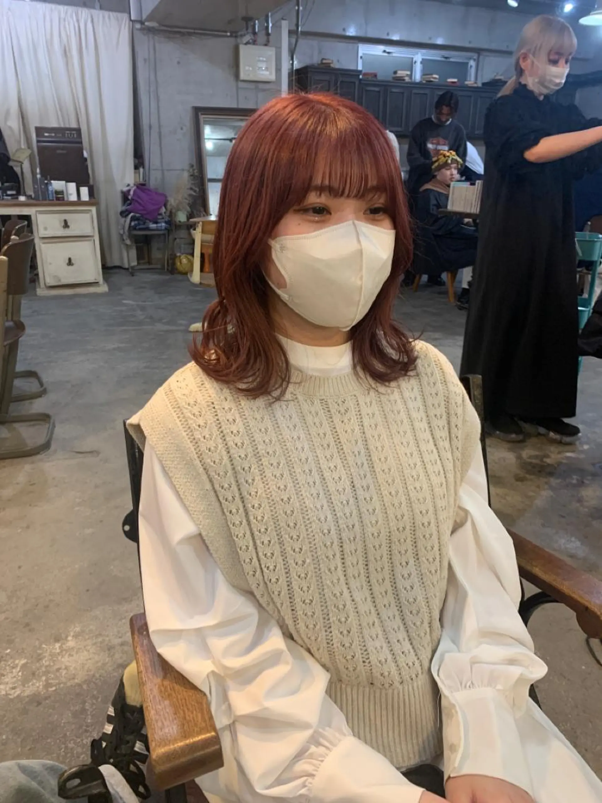 ミディアム カラー ヘアアレンジ メンズ キッズ ショートボブ ミディアムパーマ メンズバレイヤージュ メンズブリーチ メンズハイライト ヘアカラー 🌈難波🌈ベージュ カラー【ヒロム】のヘアスタイル