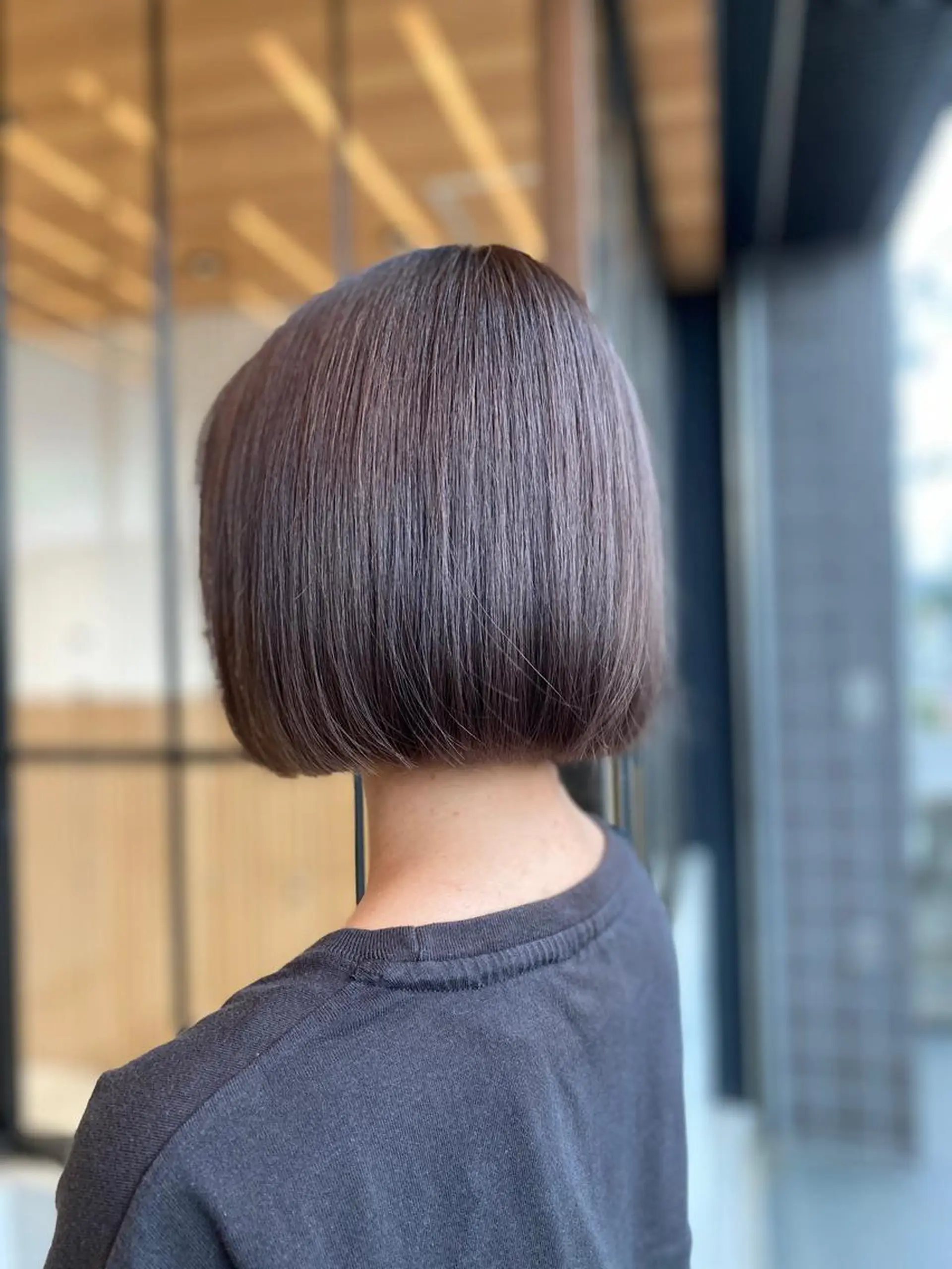 ショート カラー 切りっぱなしボブ 透明感カラー ボブ カット ボブ/ハイトーン 立川loose 下田のヘアスタイル