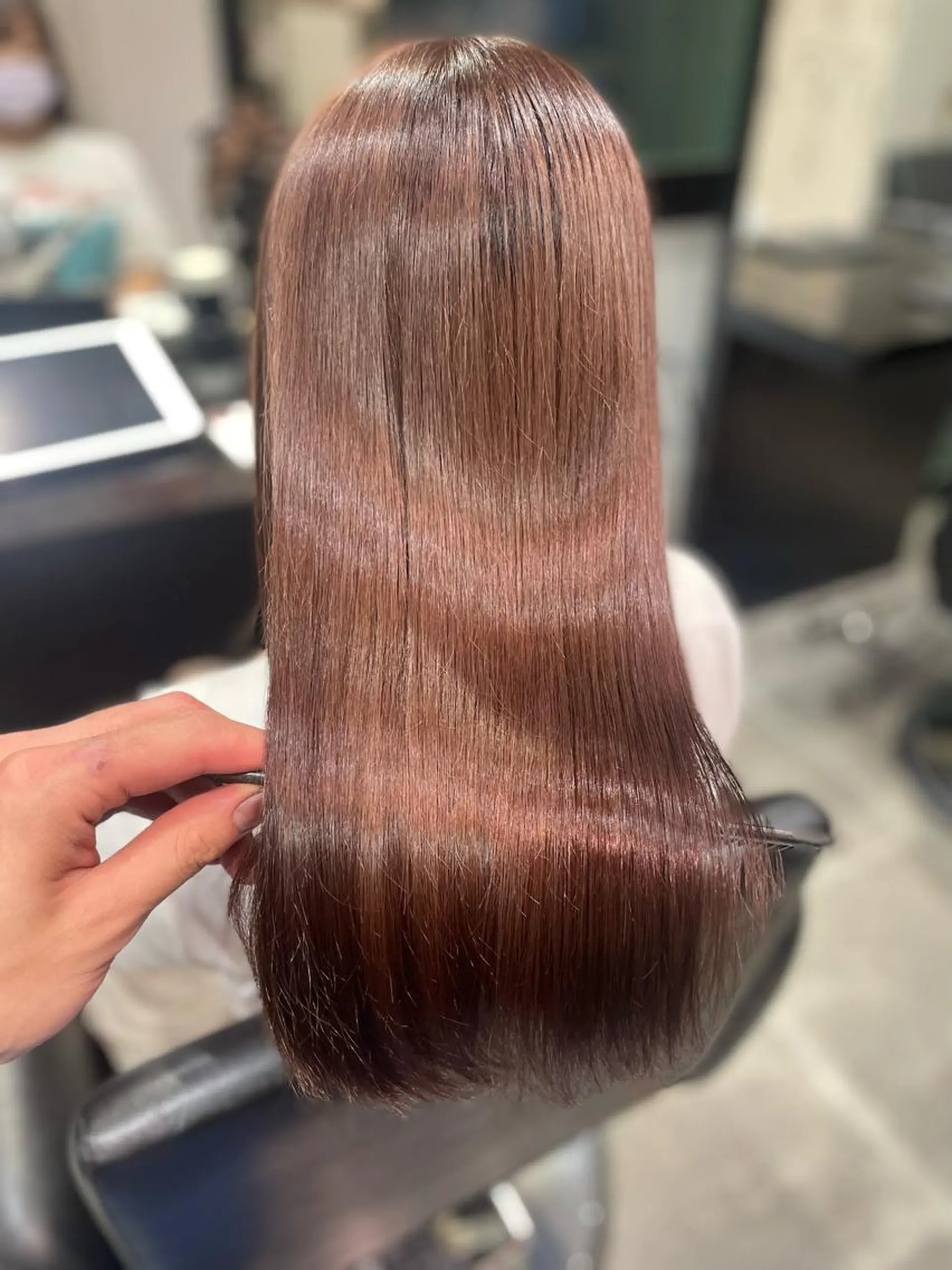 セミロング 美髪矯正 Rioのヘアスタイル