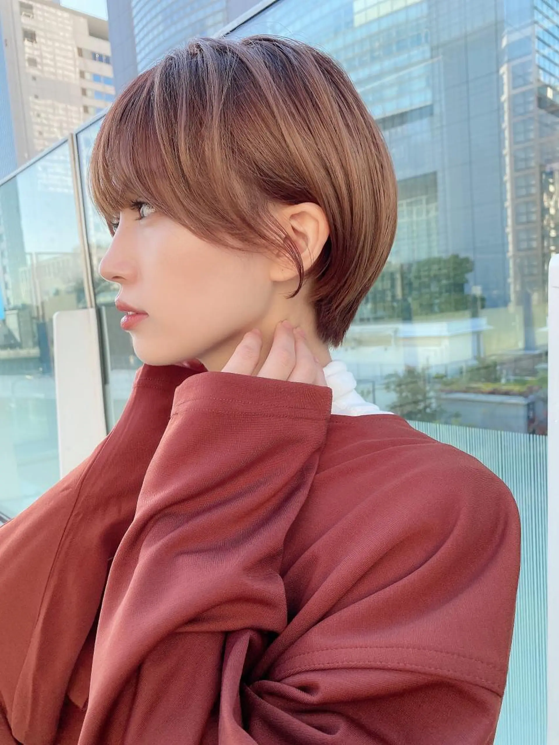 ショート カラー 女性が憧れる ショート/角田愛和のヘアスタイル