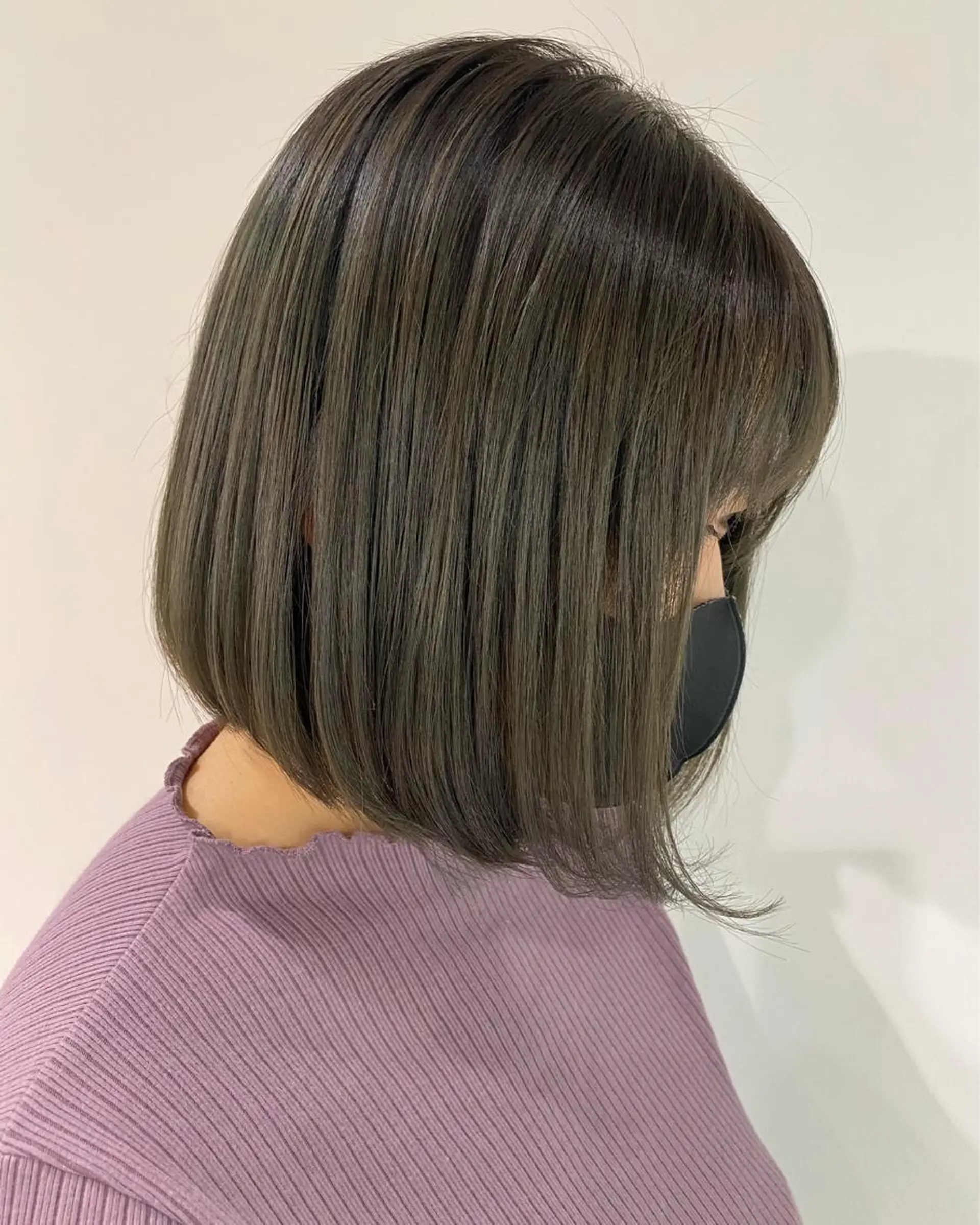 ショート カラー ベージュカラー イルミナカラー オリーブベージュ 髪質改善 トリートメント カット ヘアカラー トリートメント scene.池袋所属・scene. haraのヘアスタイル