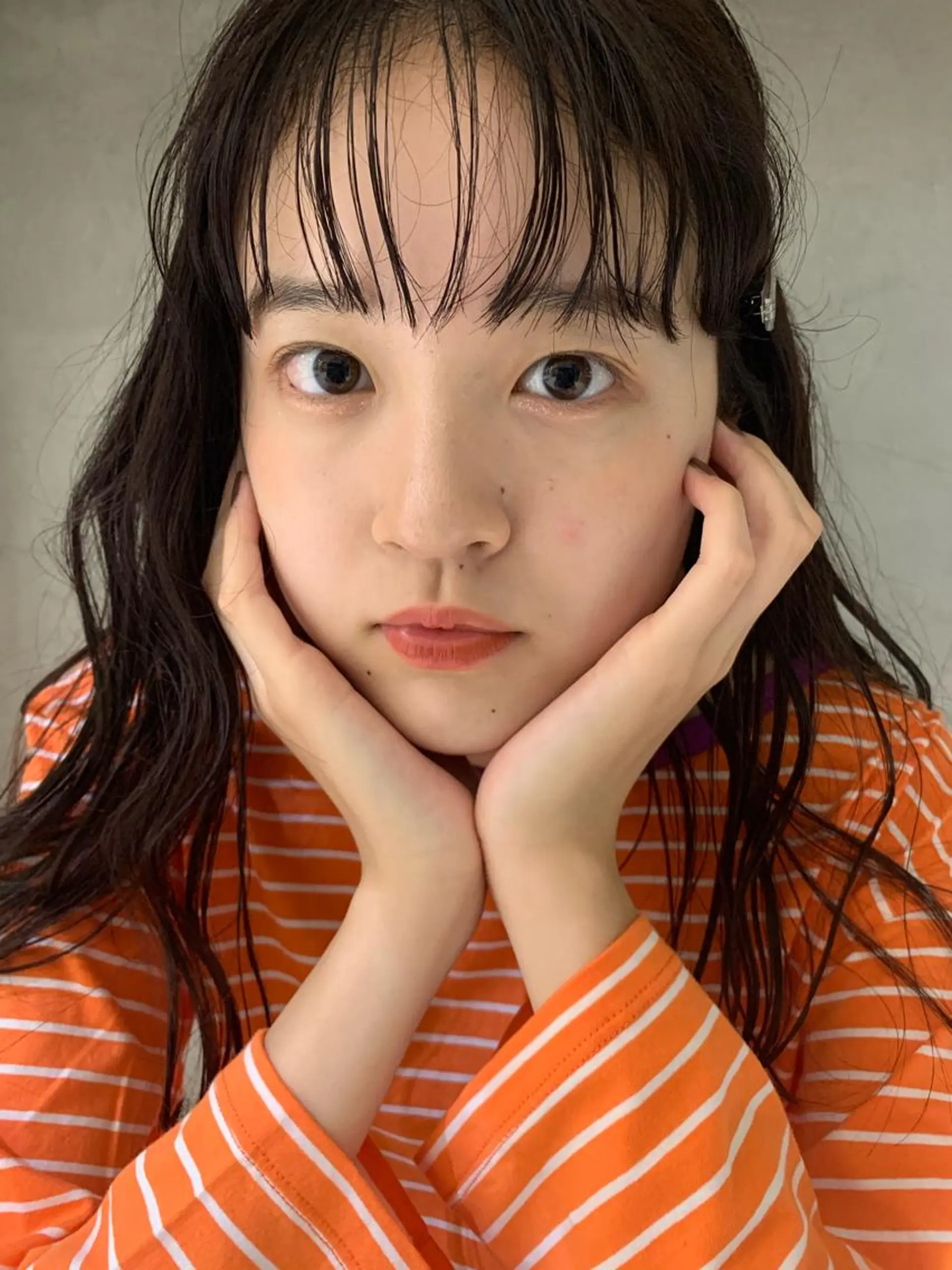 ミディアム カラー ヘアアレンジ haru/レイヤー/ ウルフのヘアスタイル