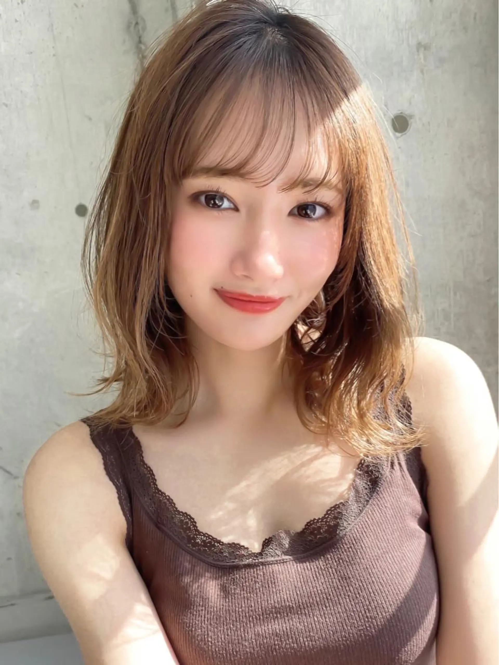 セミロング カット ヘアカラー トリートメント 美髪艶髪/小顔カット 💎廣田浩輔のヘアスタイル