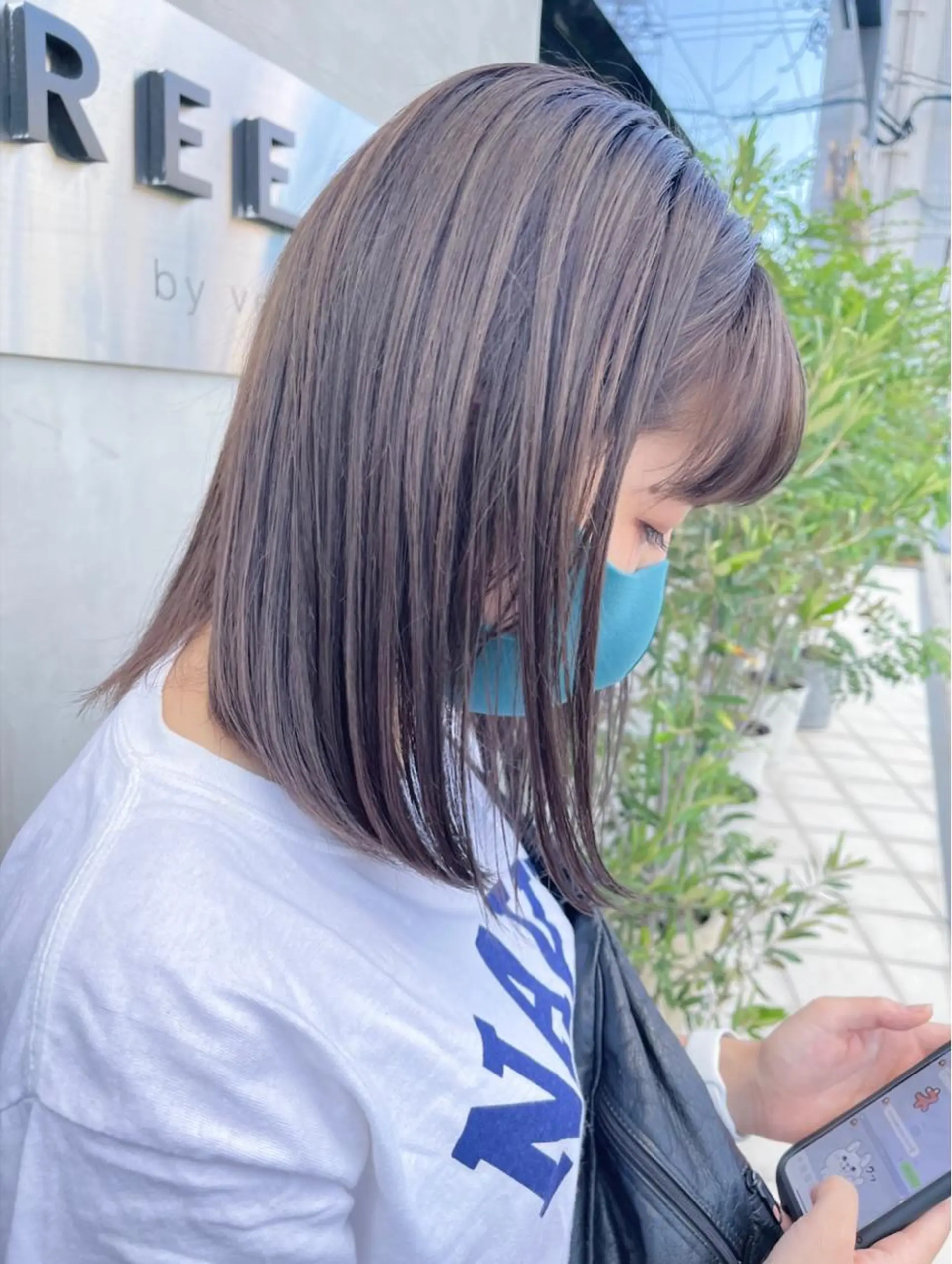 ショート カラー ブリーチ グレージュ ハイトーンカラー オレンジ ショートヘア miyu🎀まつ毛 /耳つぼジュエリーのマツエク・マツパデザイン