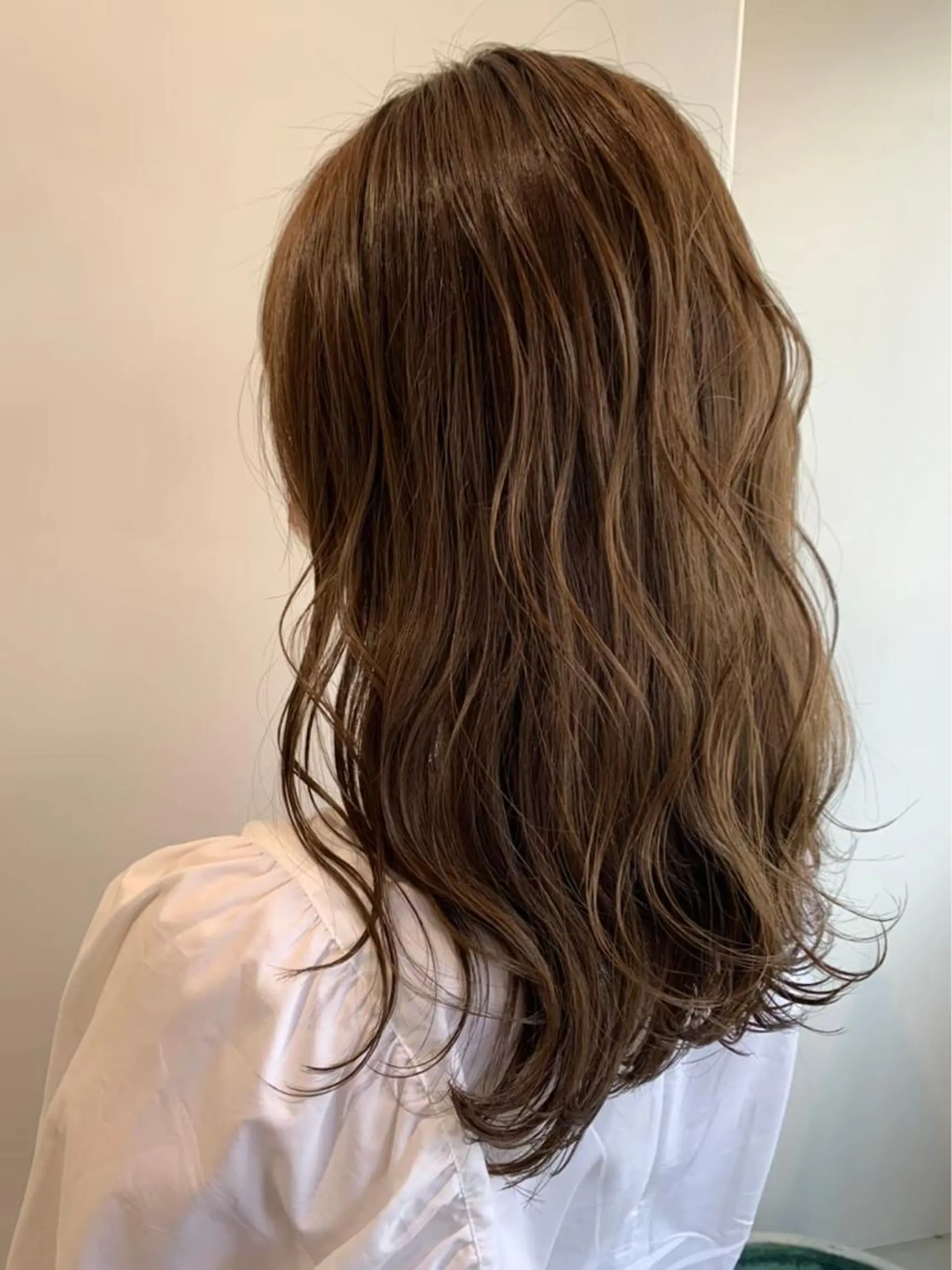 セミロング カラー ブラウンカラー カット ヘアカラー トリートメント Lien🌿Top Stylist沖田のヘアスタイル