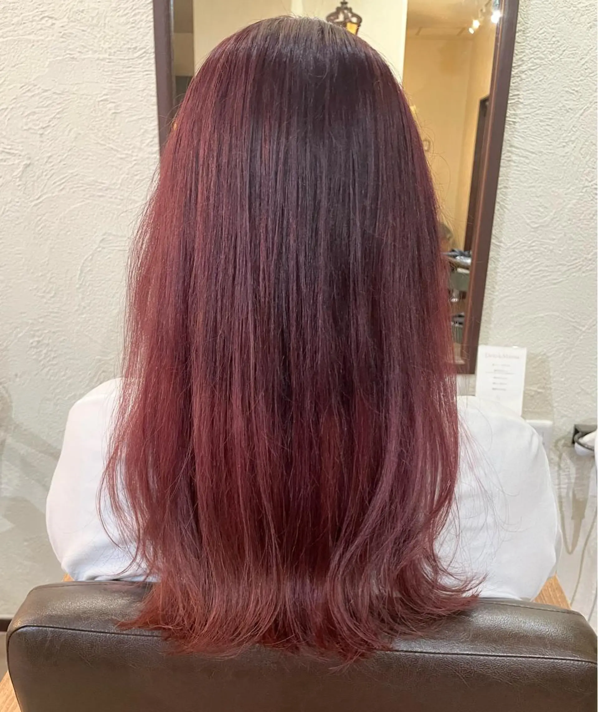 ロング カラー ローズカラー hair room nico所属・箱守 さやかのヘアスタイル