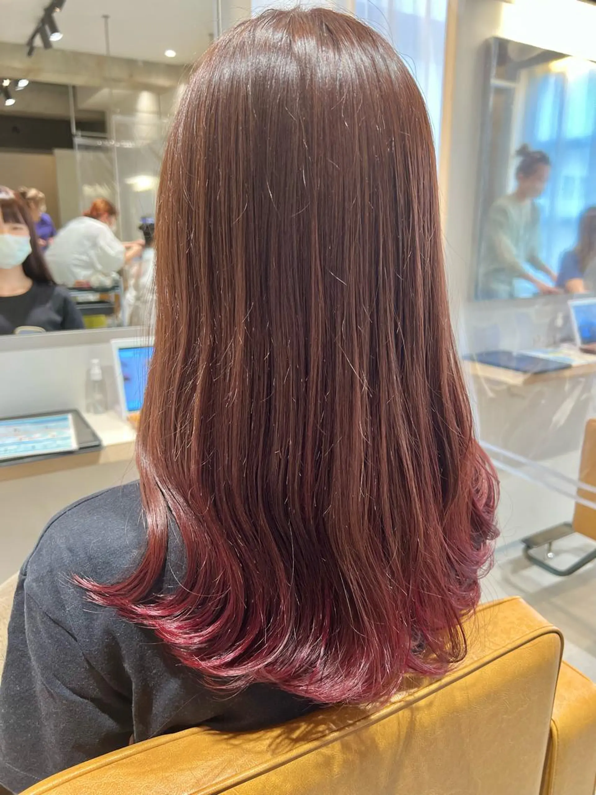 セミロング カラー カット ヘアカラー 美髪矯正×艶カラー /中村勇太のヘアスタイル