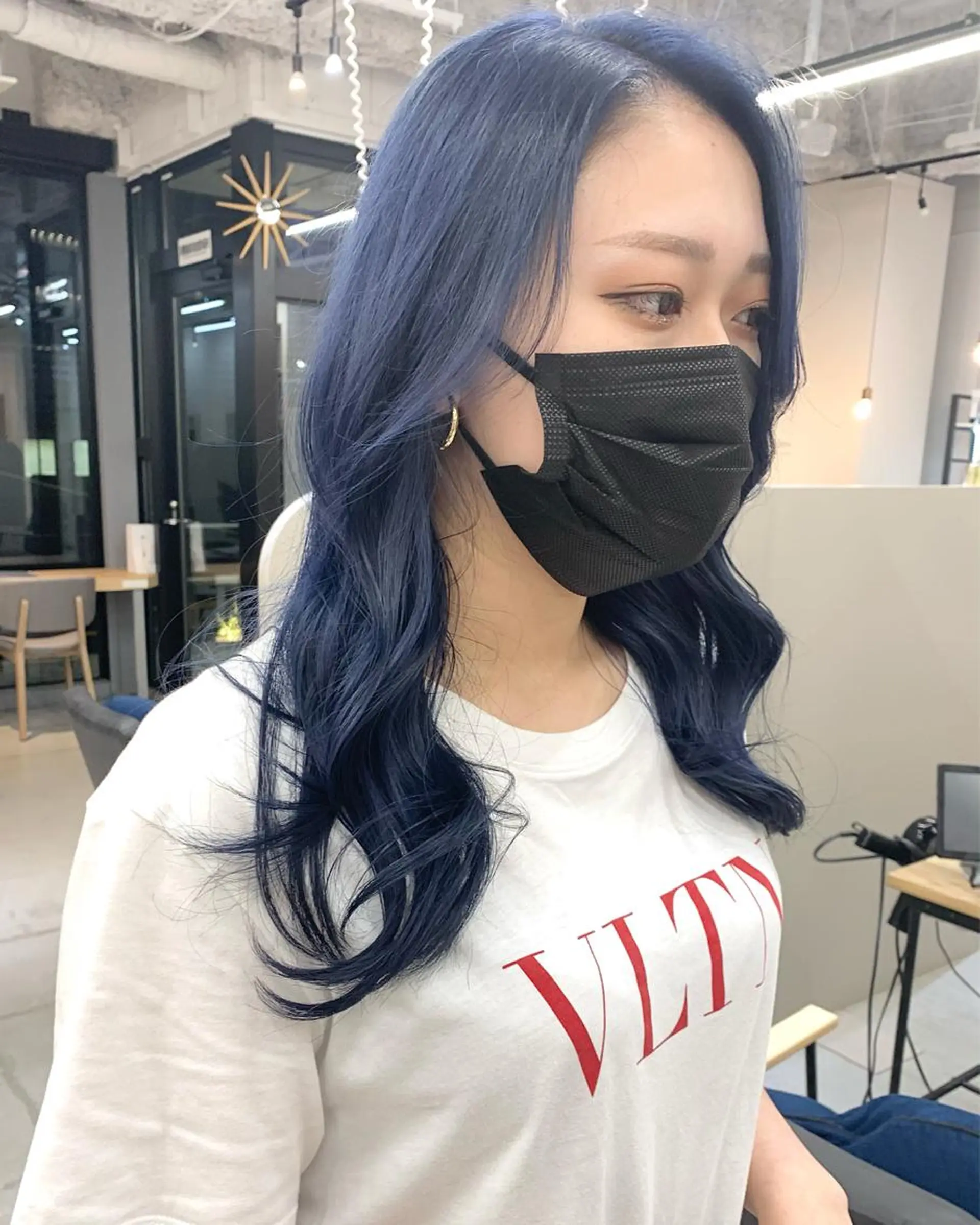 セミロング カラー ブルーカラー カット ヘアカラー トリートメント 樫原裕二 /副店長のヘアスタイル