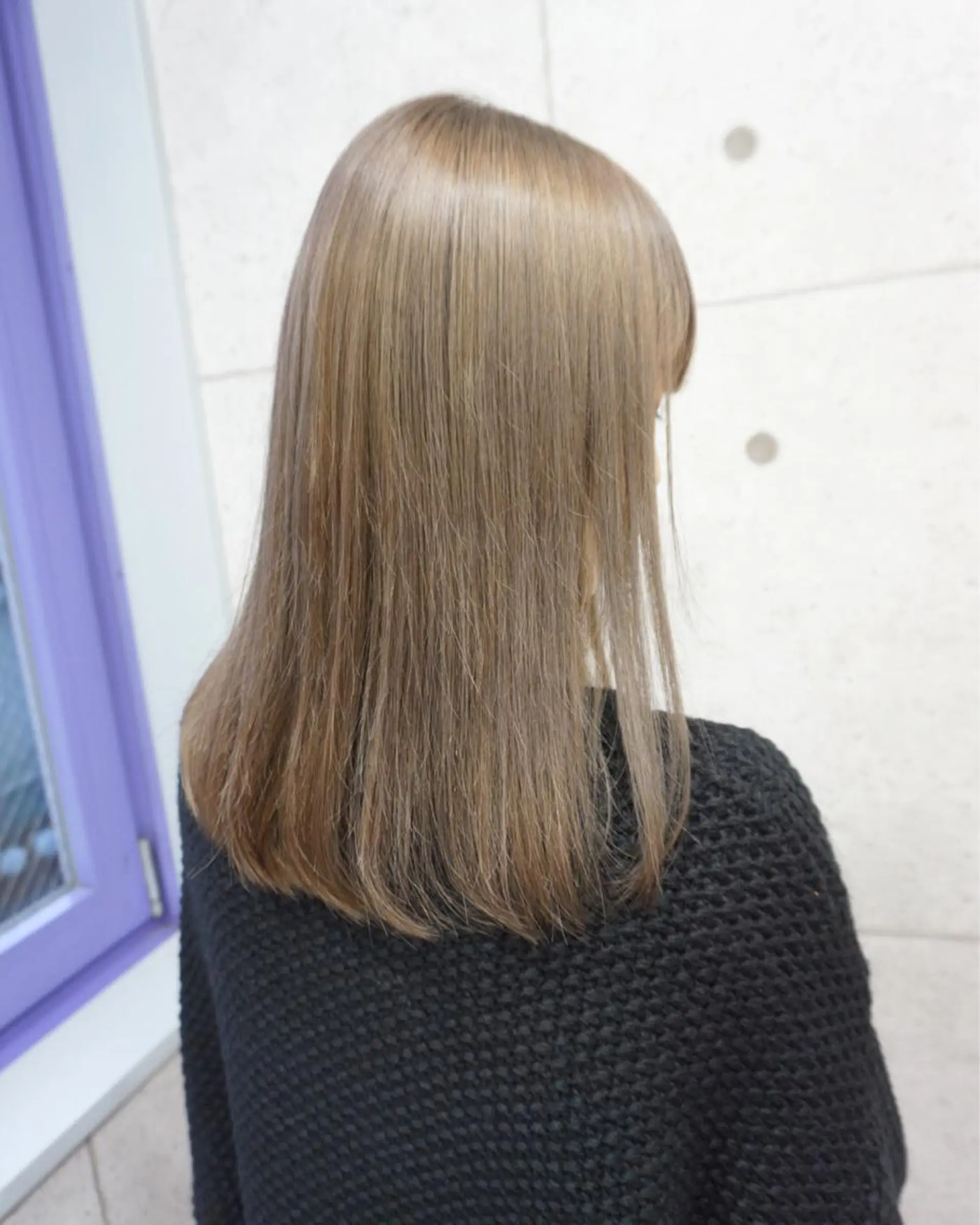 セミロング カット ヘアカラー トリートメント 羽田 hadaのヘアスタイル