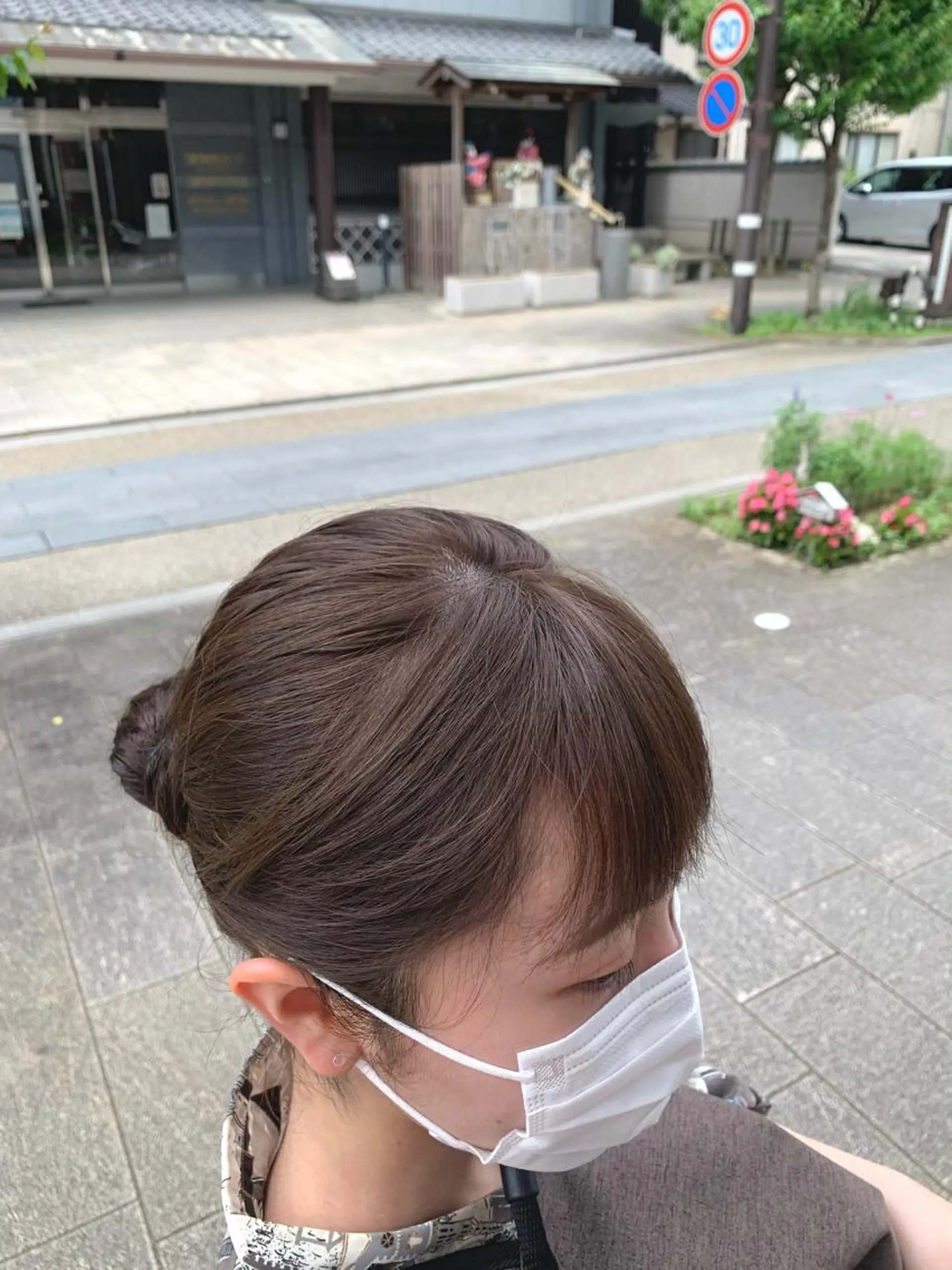 セミロング カラー ベージュカラー オリーブベージュ 学生 Lunapiena所属・Lunapiena 🫧ナナのヘアスタイル